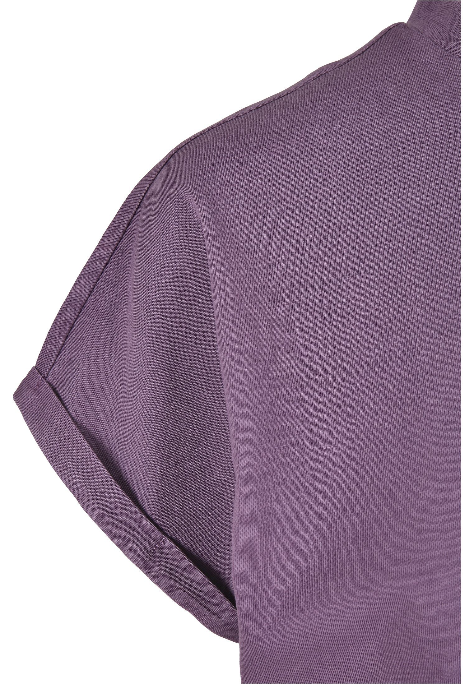 duskviolet URBAN Dye On (1-tlg) Short Ladies Sleeve CLASSICS Strandshirt Tee Cut Pigment Damen