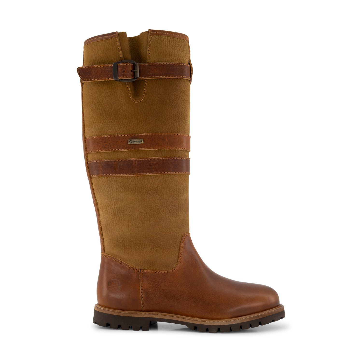 wasserdicht und gefüttert Cognac Lady Wolle Norway (Pull-on) Travelin' mit Outdoorschuh