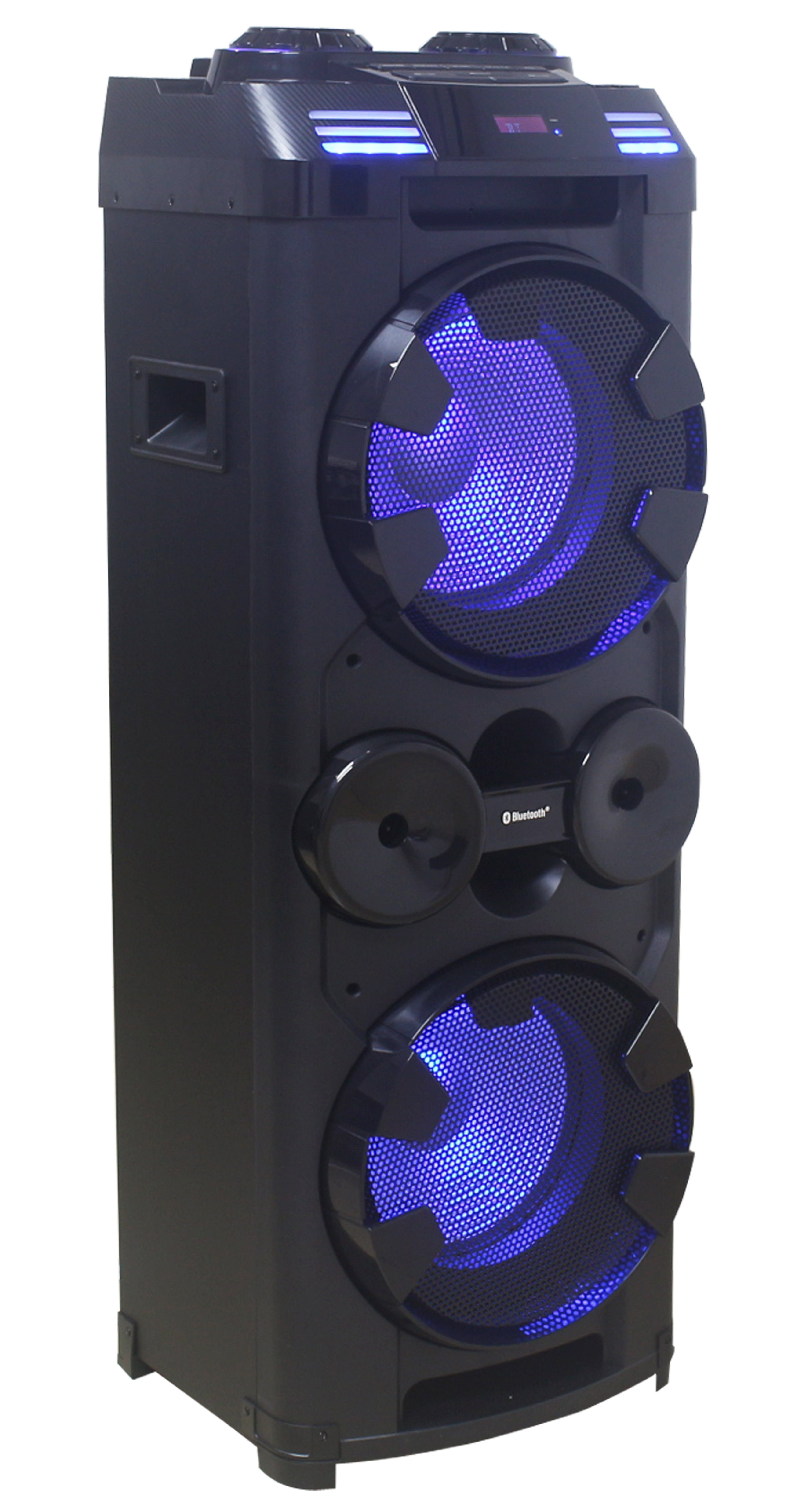 Reflexion PS20BT Jumbo DJ Karaoke PA-Anlage Party-Lautsprecher (1200 W, Bluetooth, Radio, USB, AUX, blinkende Lichteffekte)