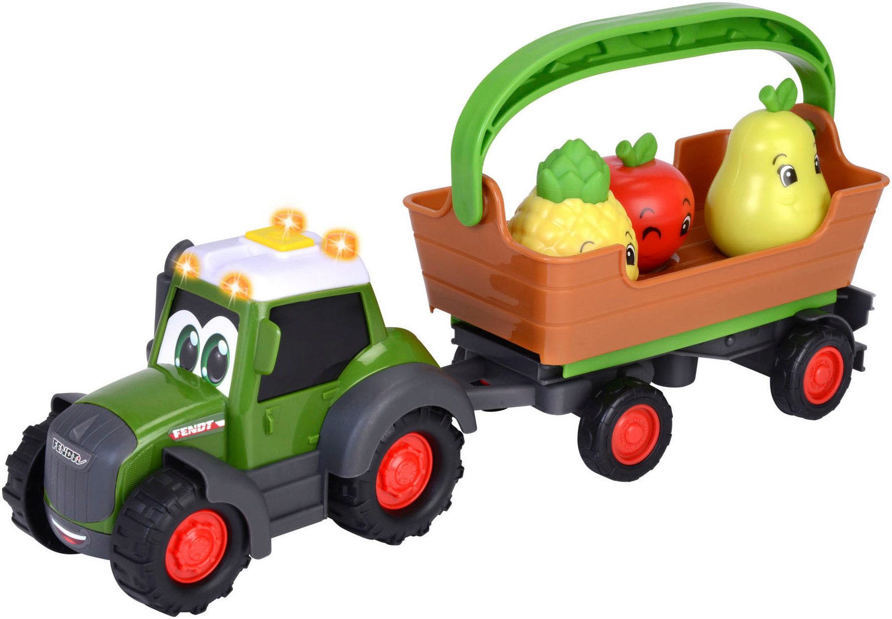 ABC-Dickie-Simba Spielzeug-Traktor ABC Baby- & Kleinkindspielzeug Traktor + Anhänger Freddy Fruit Trailer