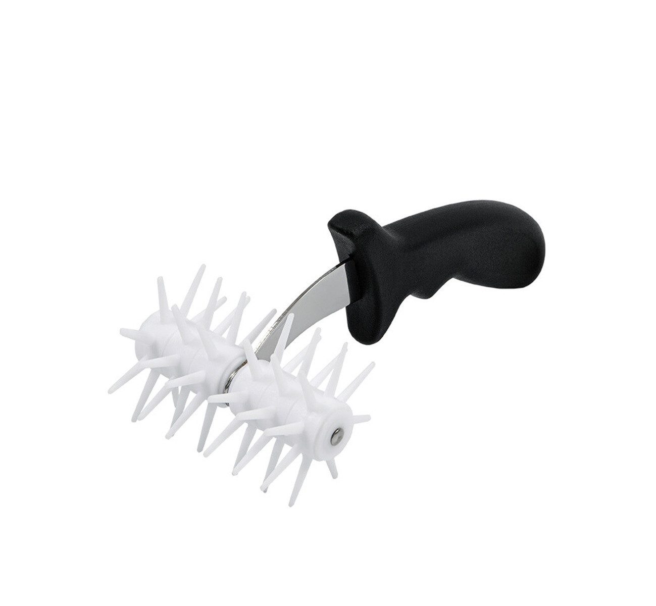 Michelino Teigroller Pizza Stipproller aus Edelstahl & Kunststoff - 21 cm, (1-tlg)