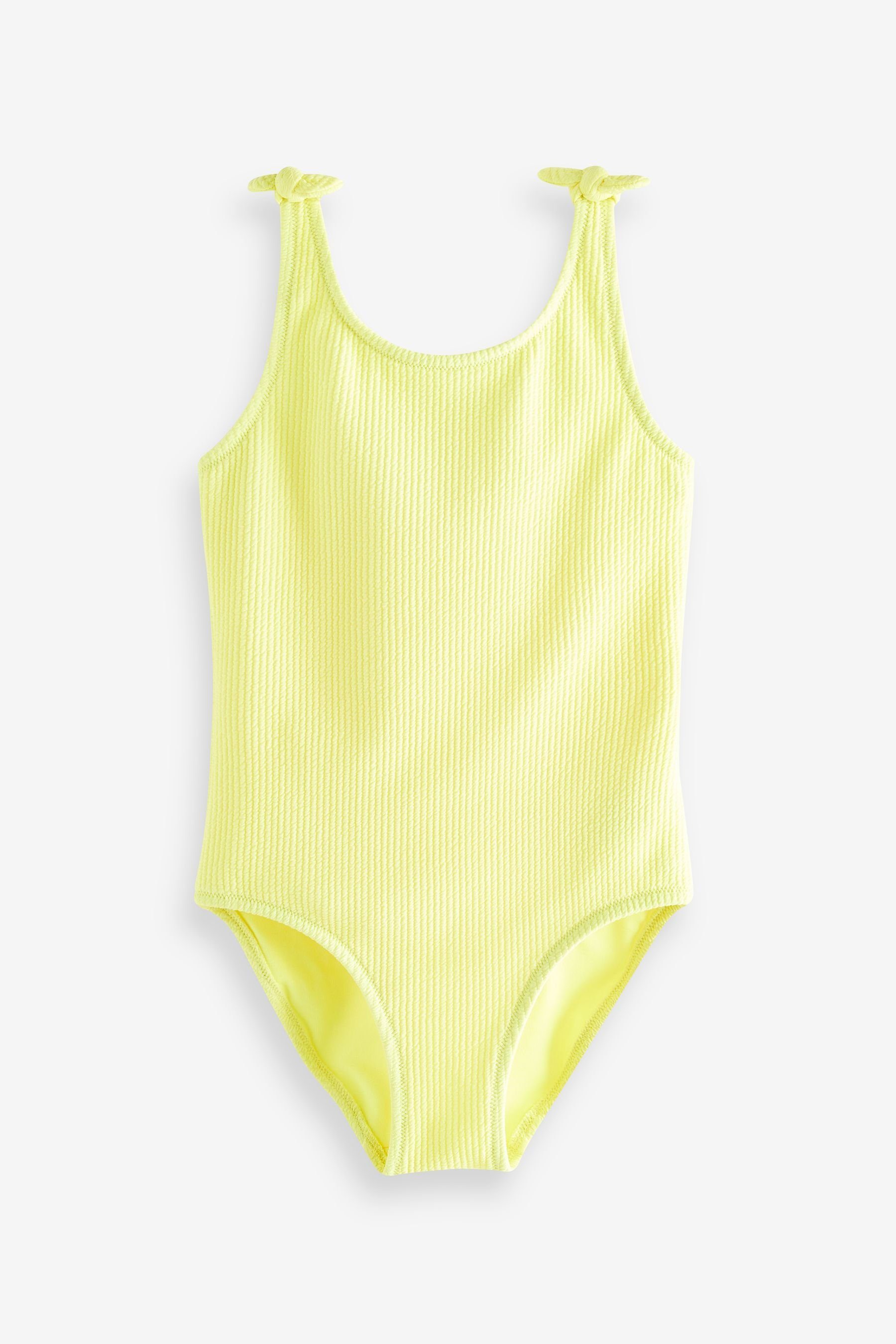 Next Badeanzug Badeanzug mit Schulterbindung (1-St) Fluro Yellow