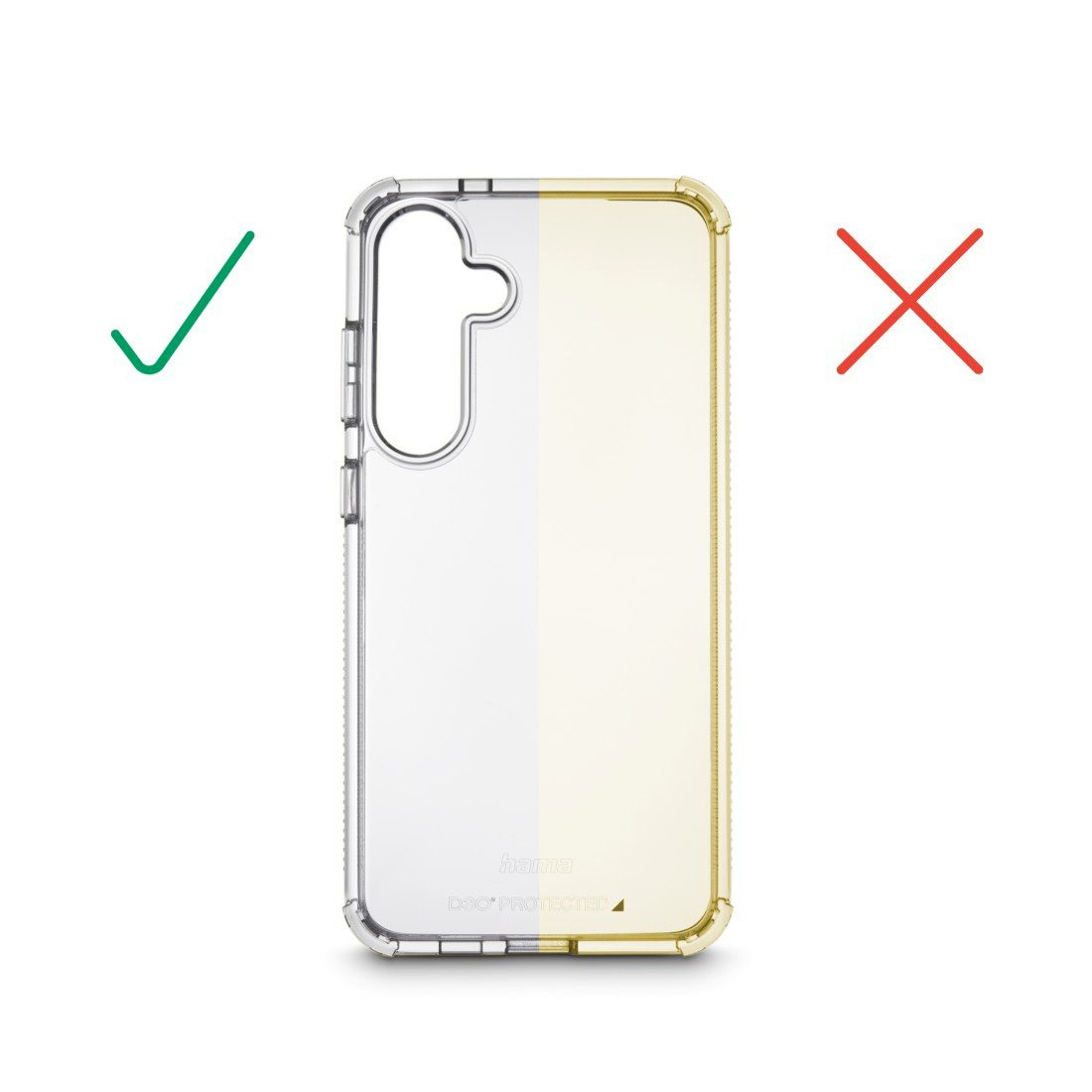 Hama Smartphone-Hülle Handyhülle „Extreme Protect“ für Galaxy S24 (stoßfest, sturzsicher), Smartphonetasche, Antivergilbung, Kratzschutz, Rundumschutz, flexibel