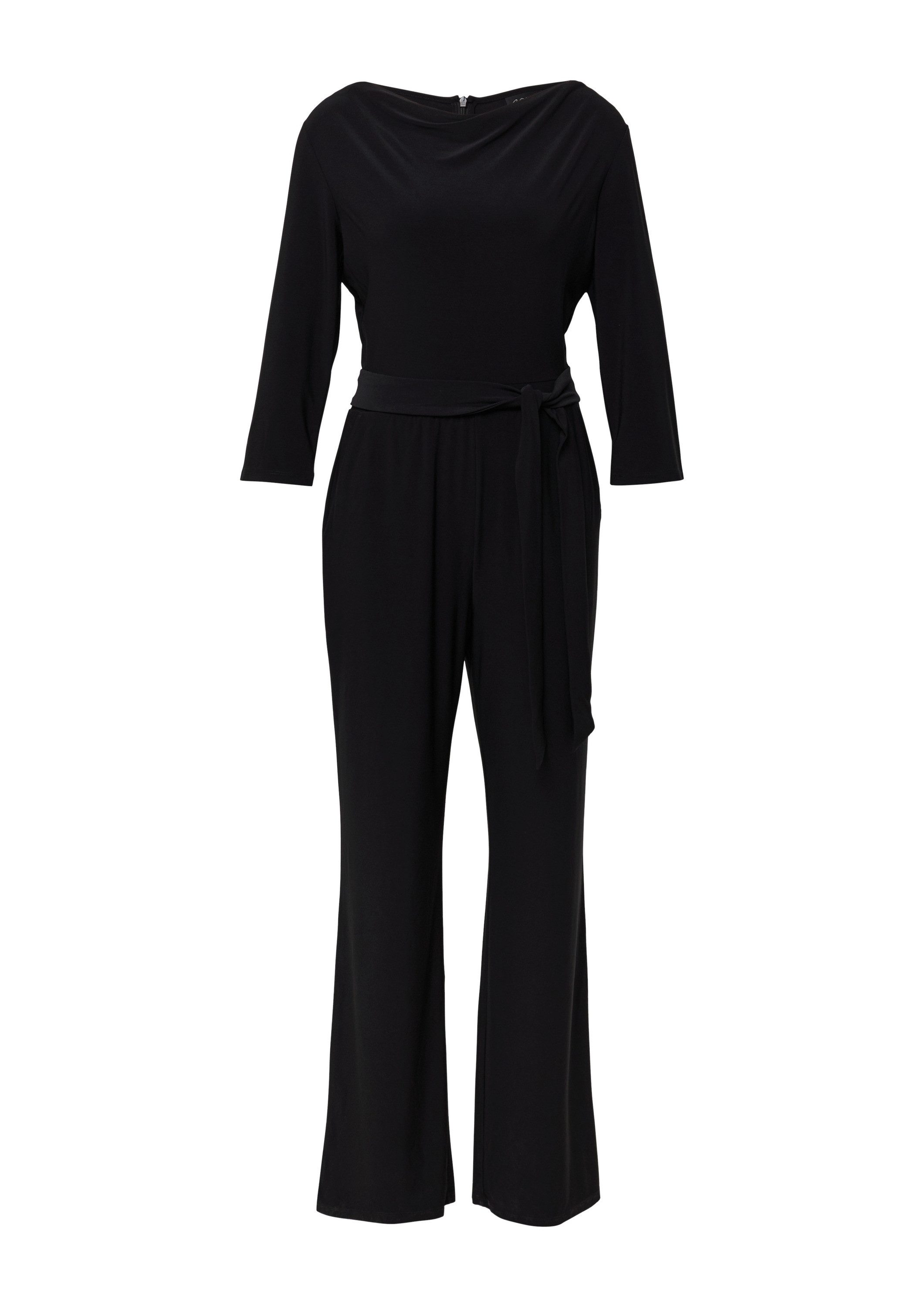 s.Oliver Jumpsuit Overall Fließender Jumpsuit mit Wasserfall-Ausschnitt und günstig online kaufen