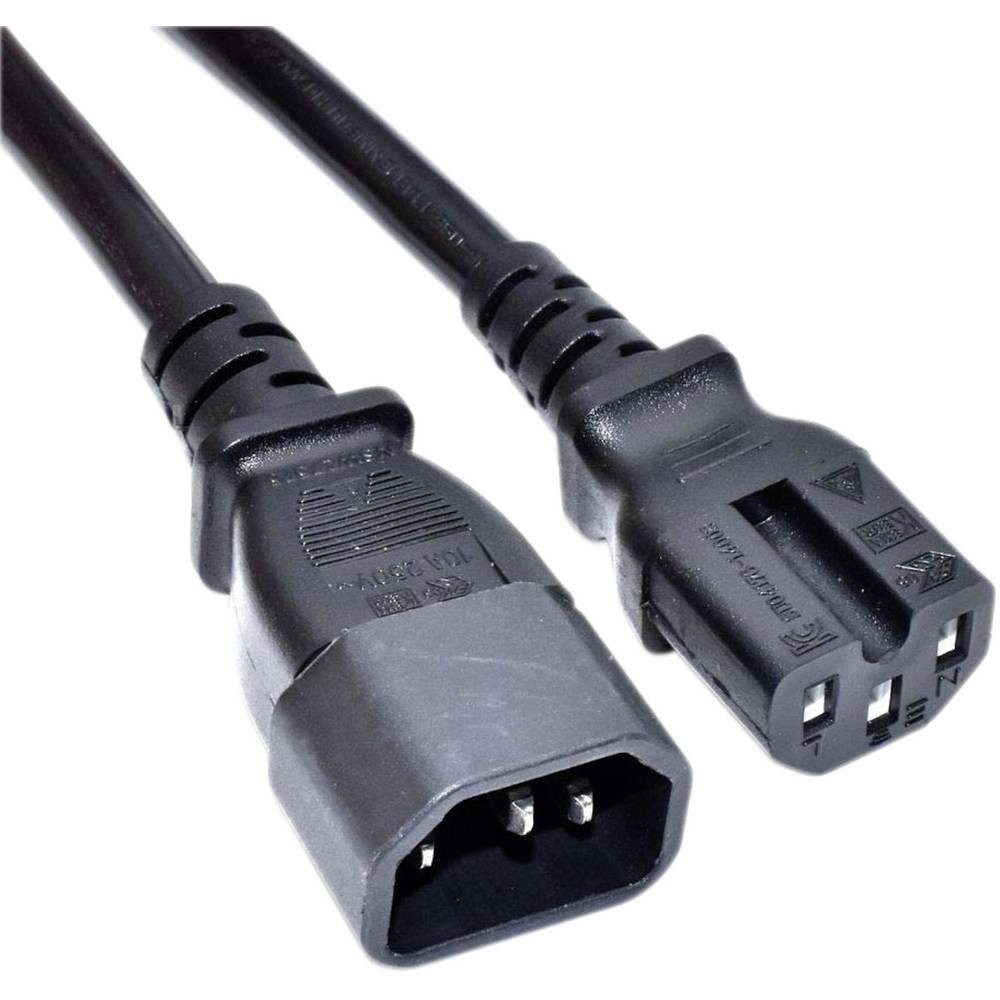 Akyga Energieversorgungskabel für Server C14 / C15 1m AK-UP-05 Computer-Kabel