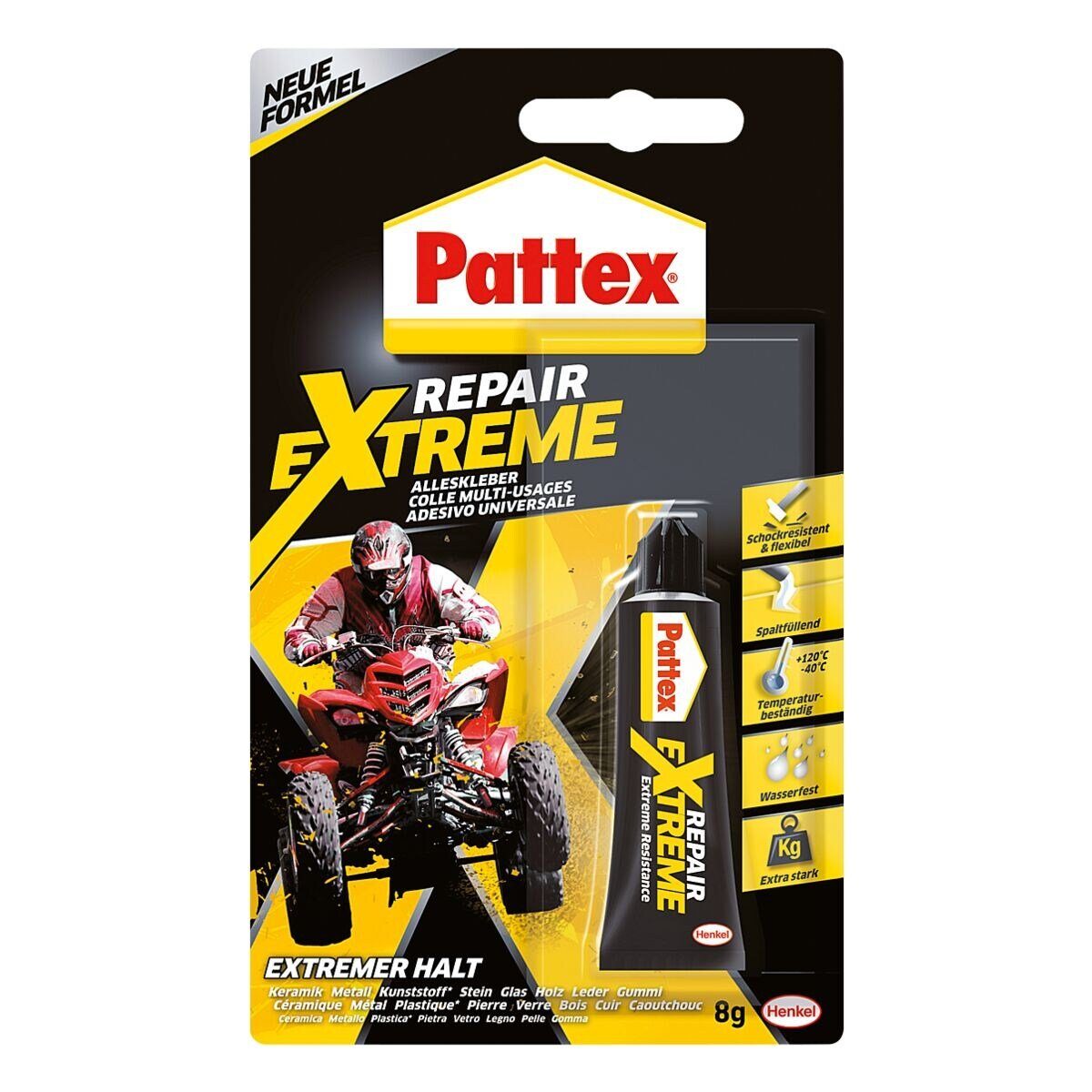 Pattex Klebstoff Repair Extreme, Alleskleber 8 g, Gel, spaltfüllend, für ve günstig online kaufen