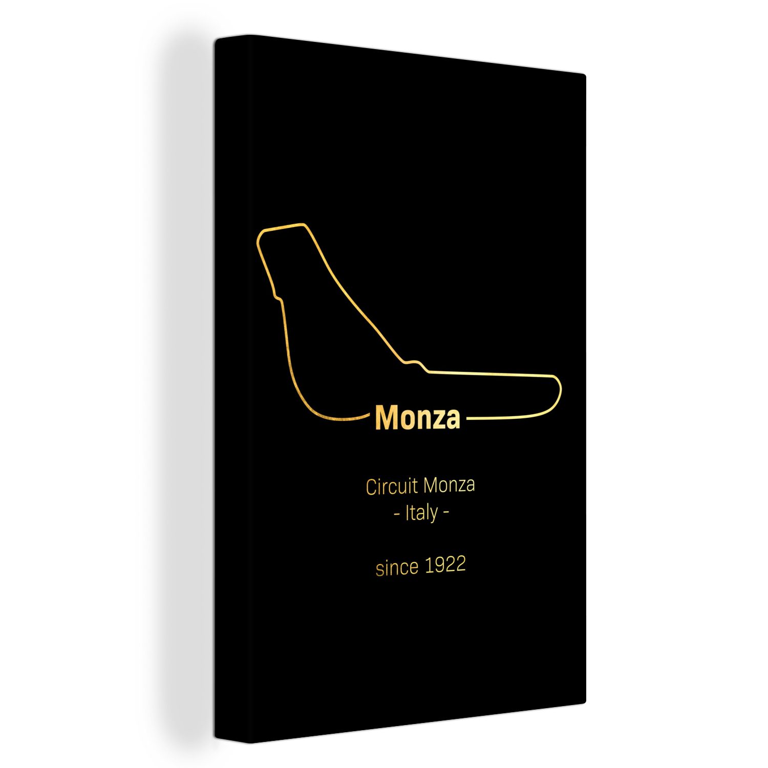 OneMillionCanvasses® Leinwandbild Monza - Formel 1 - Rennstrecke, (1 St), Leinwandbild fertig bespannt inkl. Zackenaufhänger, Gemälde, 20x30 cm