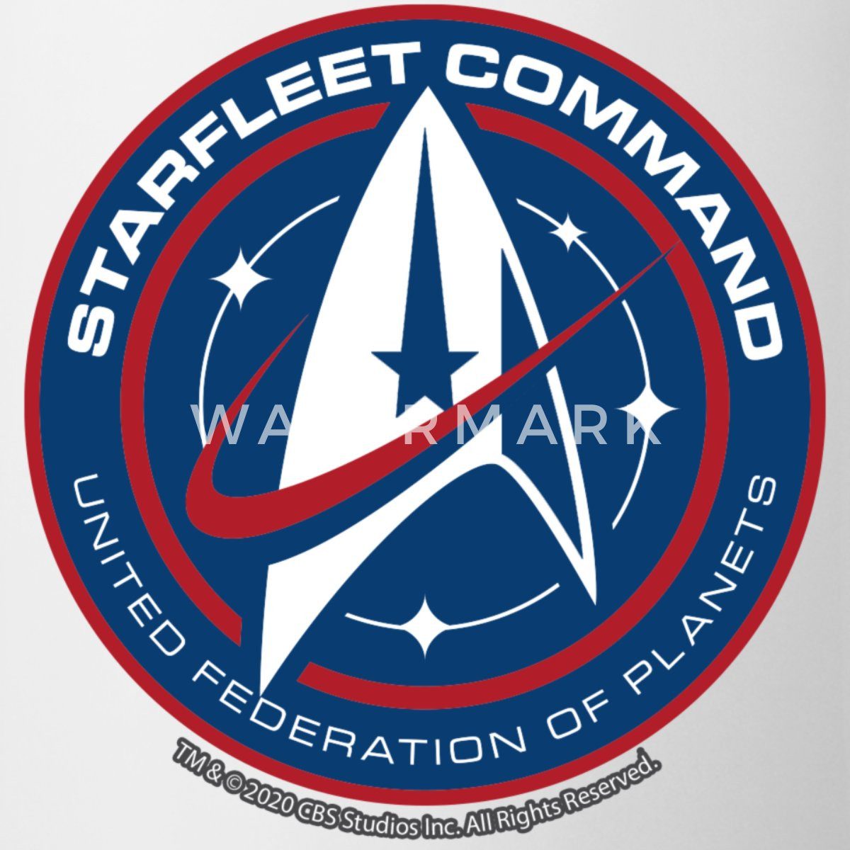 Spreadshirt Tasse Star Trek Discovery Sternenflotte Abzeichen Tasse, Keramik