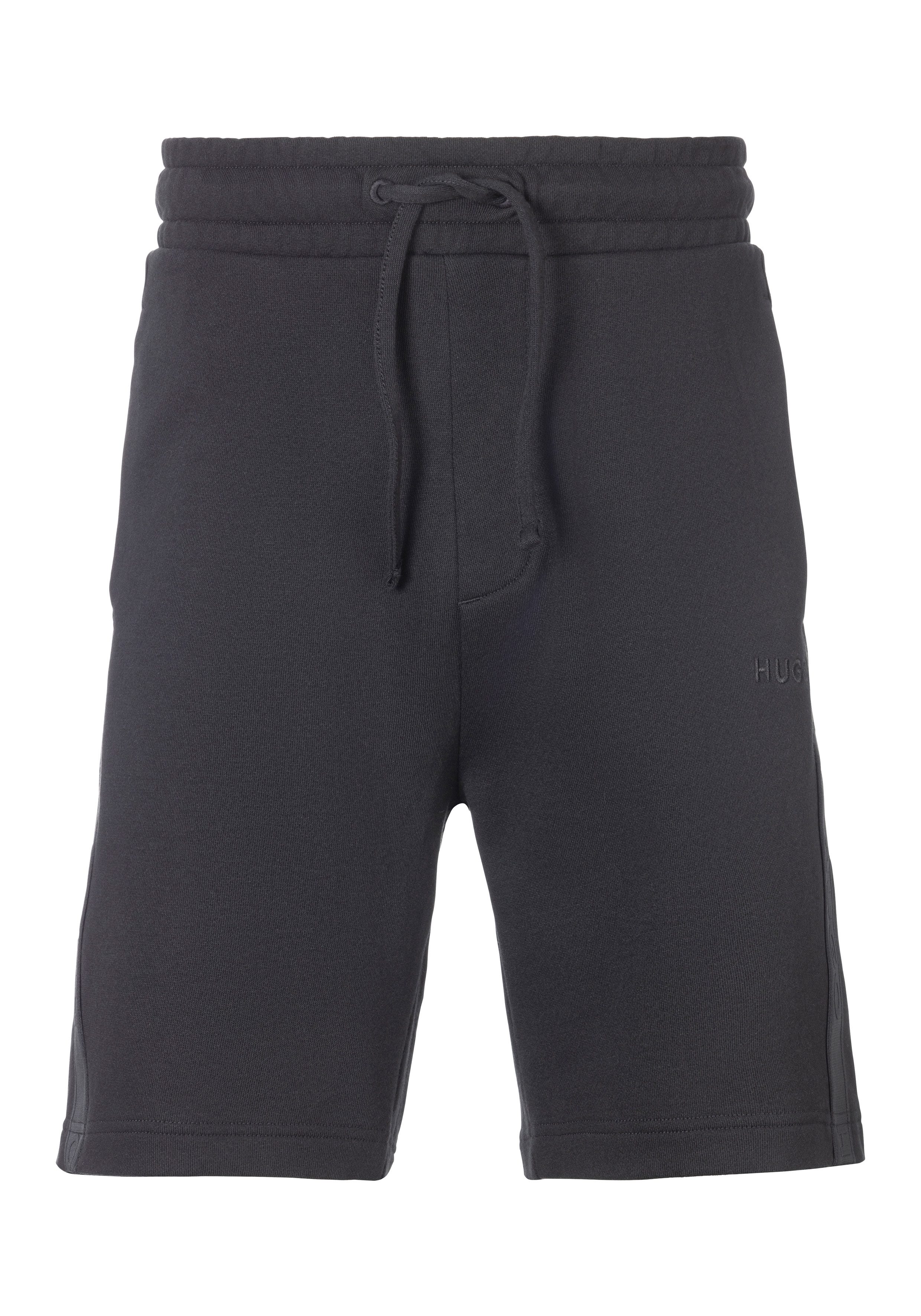 HUGO Sweatshorts mit seitlichen Kontraststreifen