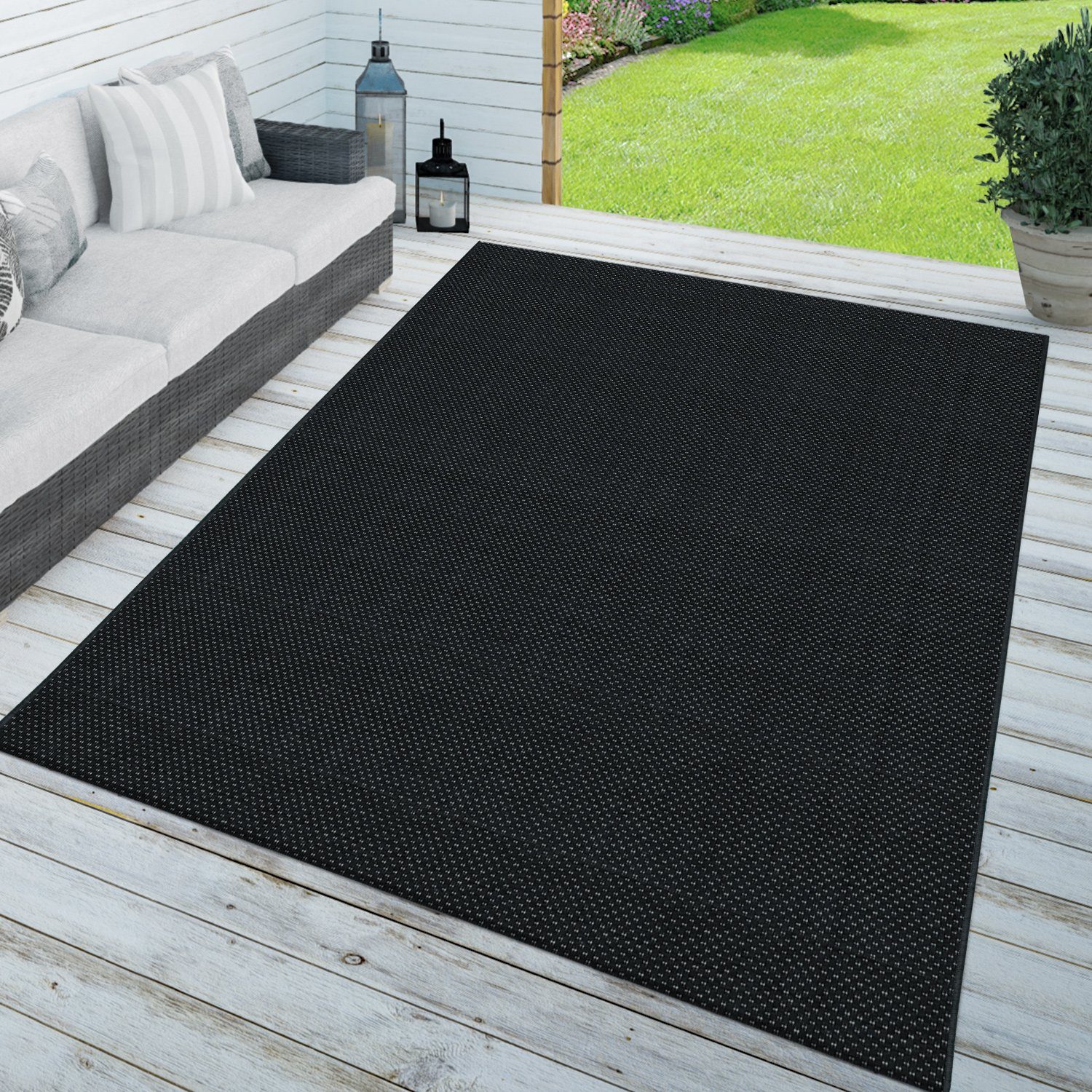 Outdoorteppich Teppich In- & Outdoor Balkon Küchenteppich, TT Home, rechteckig, Höhe: 8 mm