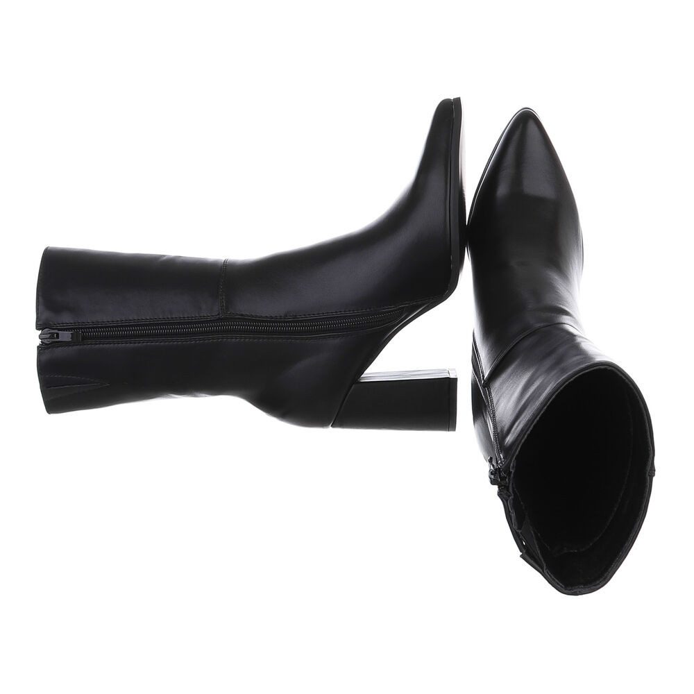 Ital-Design Damen Elegant High-Heel-Stiefelette (87118186) Blockabsatz günstig online kaufen