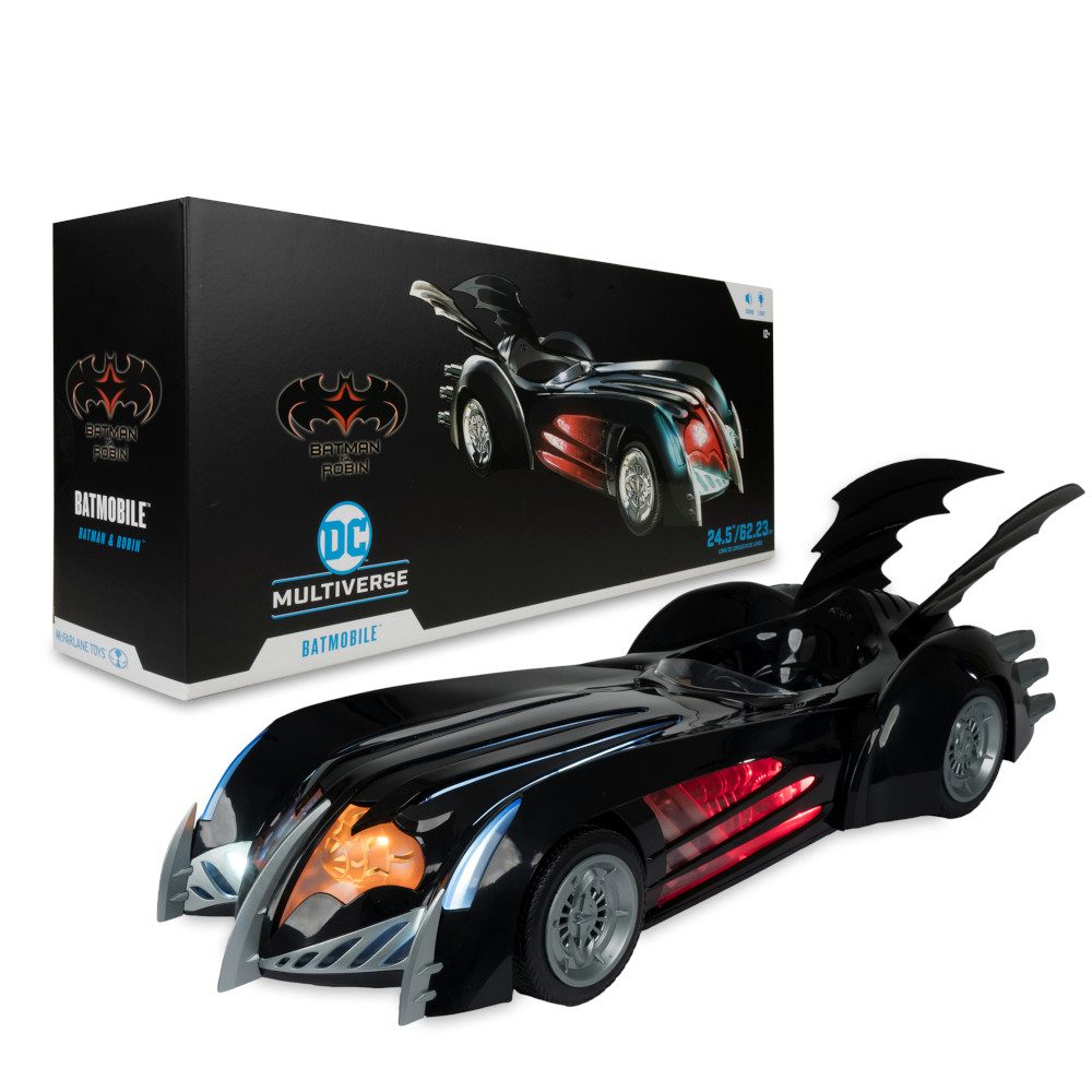 McFarlane Toys Spielzeug-Auto DC Multiverse Batman & Robin Batmobile Vehicle with Lights and Sound
