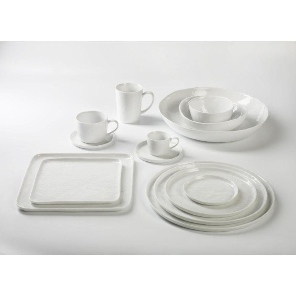 Lambert Tasse Piana Henkelbecher,Porzellan,Weiß,H 11Cm, D 8,5Cm