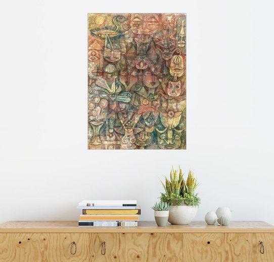 Posterlounge Wandbild Paul Klee »Seltsamer Garten