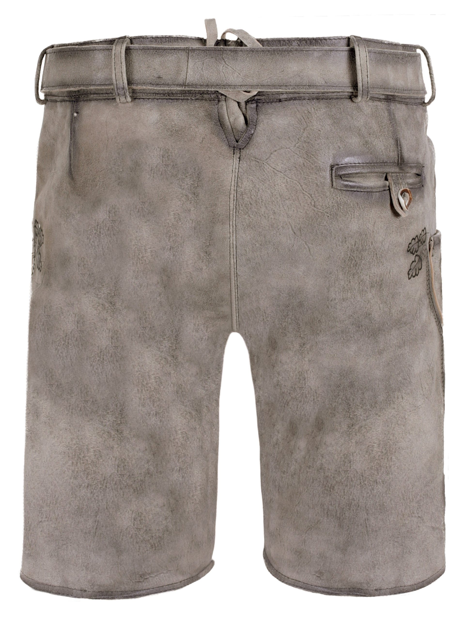 FUCHS Trachtenlederhose Trachtenlederhose kurz Dieter granit (2-tlg) inkl. günstig online kaufen