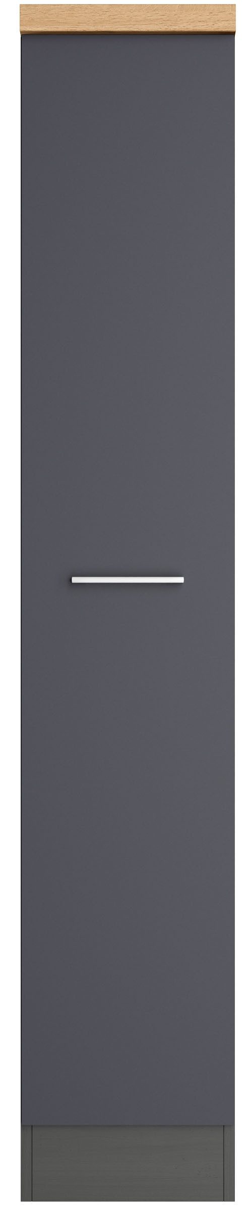 KOCHSTATION Apothekerschrank KS-Milan Apothekerschrank 30 cm, matte oder hochglänzende Fronten