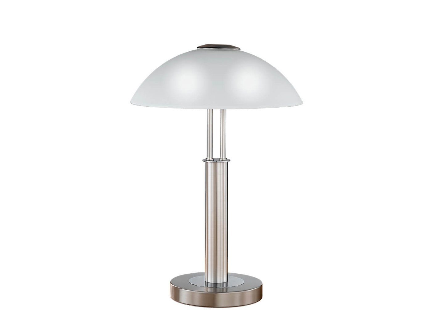 WOFI Nachttischlampe, Dimmfunktion, Leuchtmittel, Höhe ohne dimmbar, 42cm Designer Tischlampen große Glasschirm Pilzlampe
