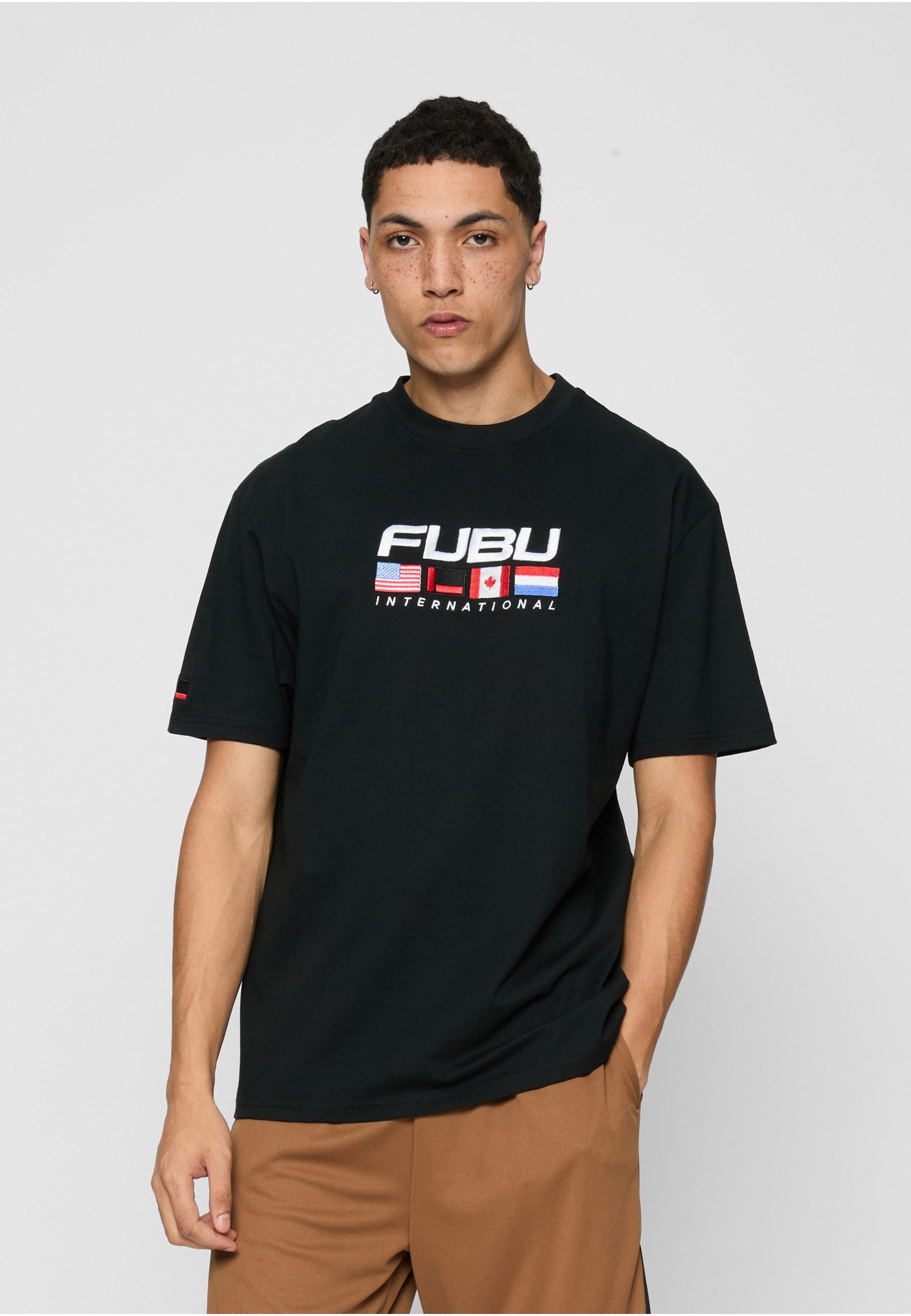 Fubu T-Shirt Fubu FBMQ12121BLK Fubu Corporate Intnl T-Shirt (1-tlg)