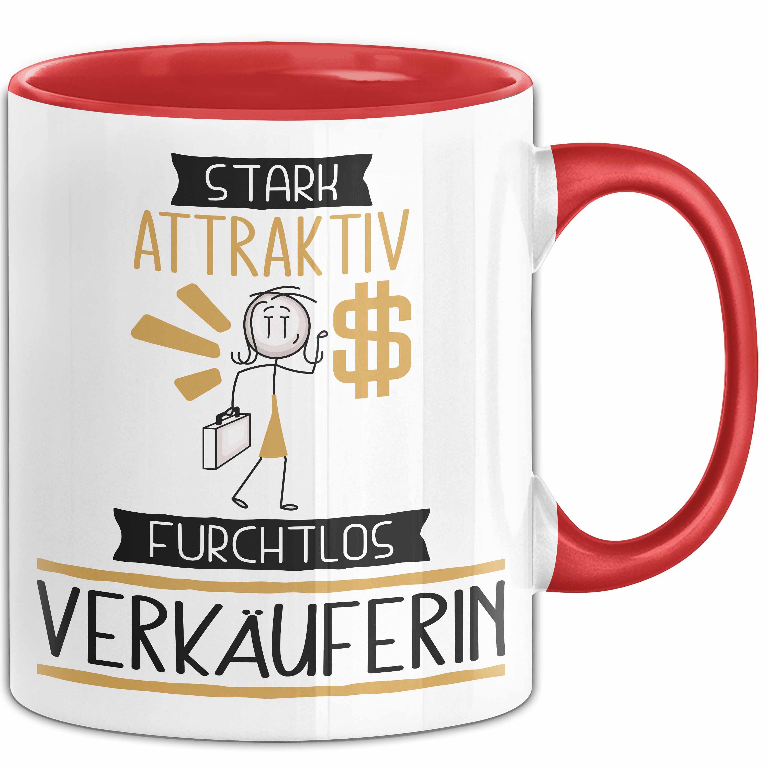 Trendation Tasse Verkäuferin Tasse Geschenk Becher Stark Attraktiv Furchtlos Verkäufe