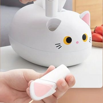 yozhiqu Papiertuchbox Cartoon-Katzen-Taschentuchbox,Katzen-Servietten-Aufbewahrungsbox, Niedliches Katzen-Design, vielseitig einsetzbar - Praktischer Halter