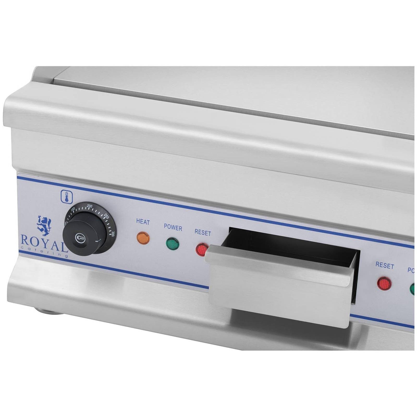 Royal Catering Elektrogrill Elektro Grillplatte 60cm Glatt Griddleplatte Griddle Bräter Grill, 6400 W