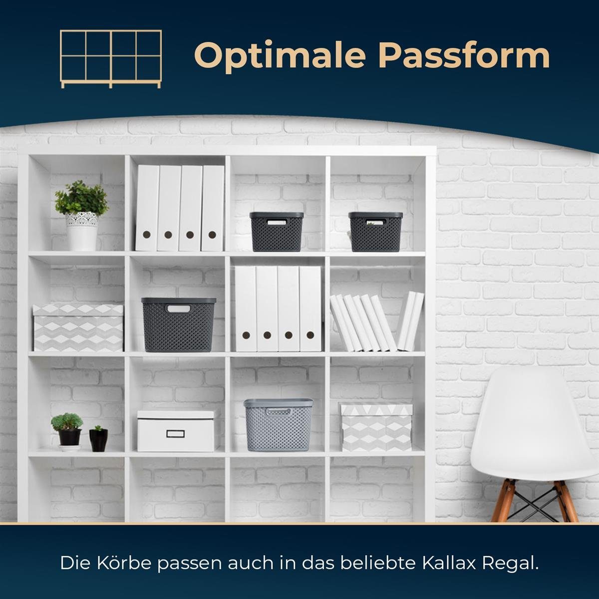 astor24 Aufbewahrungsbox 3er Set Aufbewahrungskorb mit günstig online kaufen
