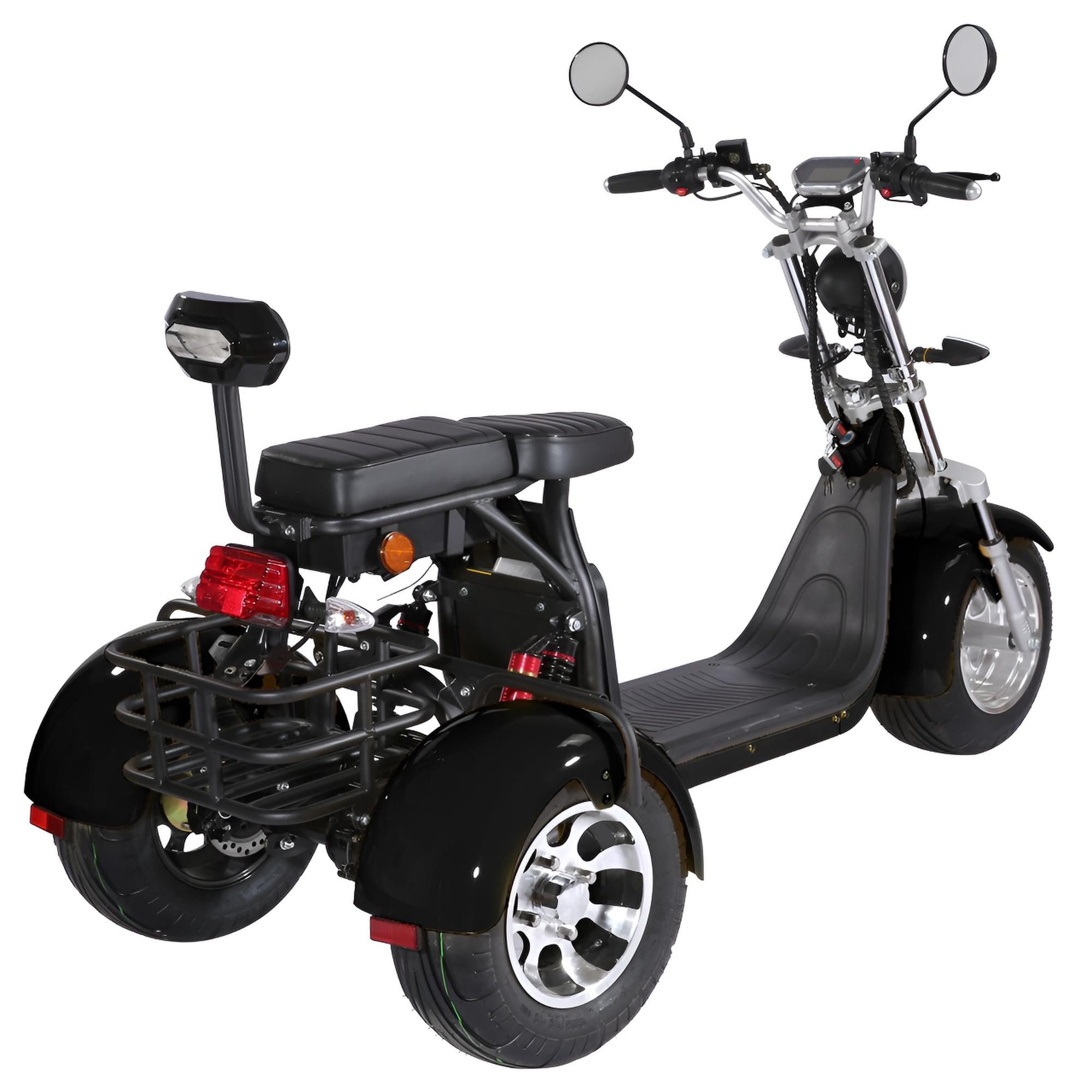 TZIpower electric scooter/trike with road approval, 2000W, 60V, 40AH, 45km/h, COC EEC, 2000 W, 45 km/h