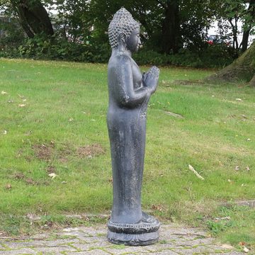 Oriental Galerie Dekofigur Große Buddha Garten Steinfigur Greetings 150 cm (1 St)