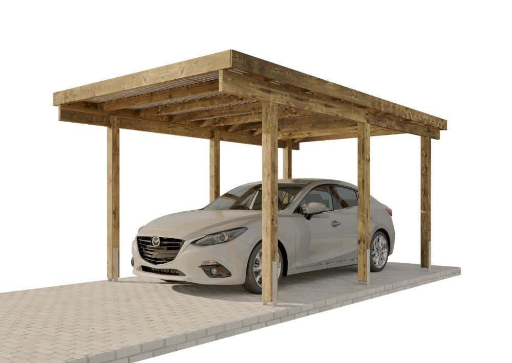 Alpholz Einzelcarport Sardinien, BxT: 304x504 cm günstig online kaufen
