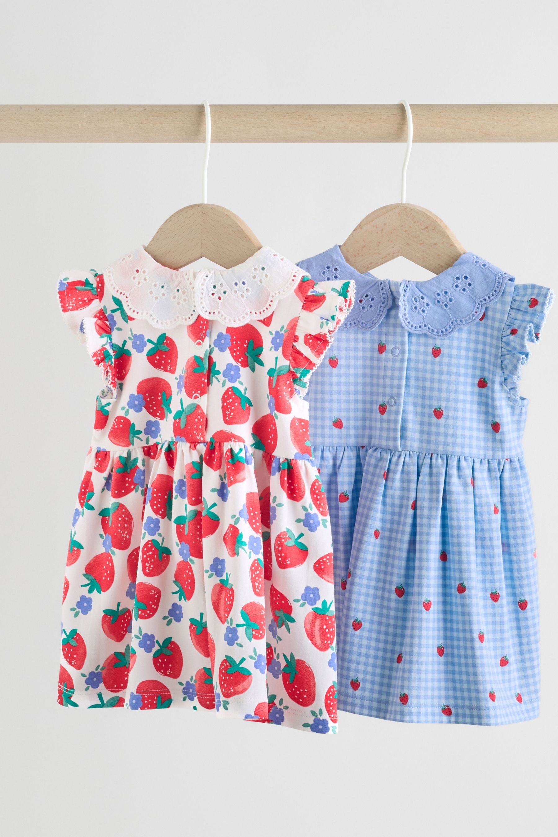 Next Blusenkleid Baby-Kurzarmkleid, 2er-Pack (2-tlg)