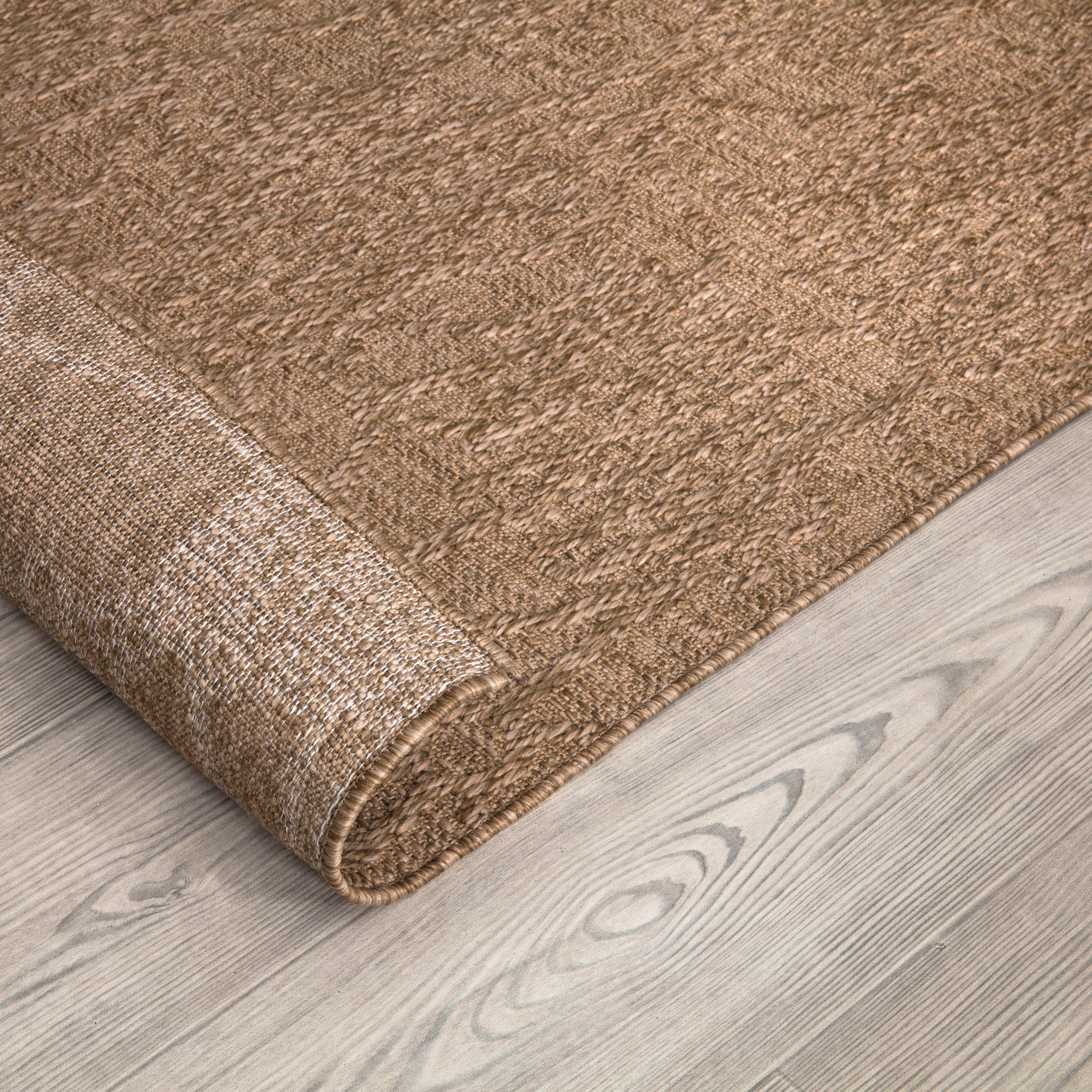 Paco Home Teppich Rimini 411, rechteckig, Höhe: 4 mm, Flachgewebe, Uni Farb günstig online kaufen