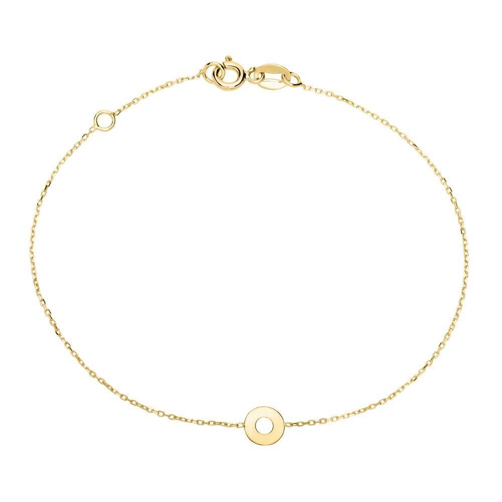 Goldarmband Damenarmband Kreis von Unique aus 9K Gold