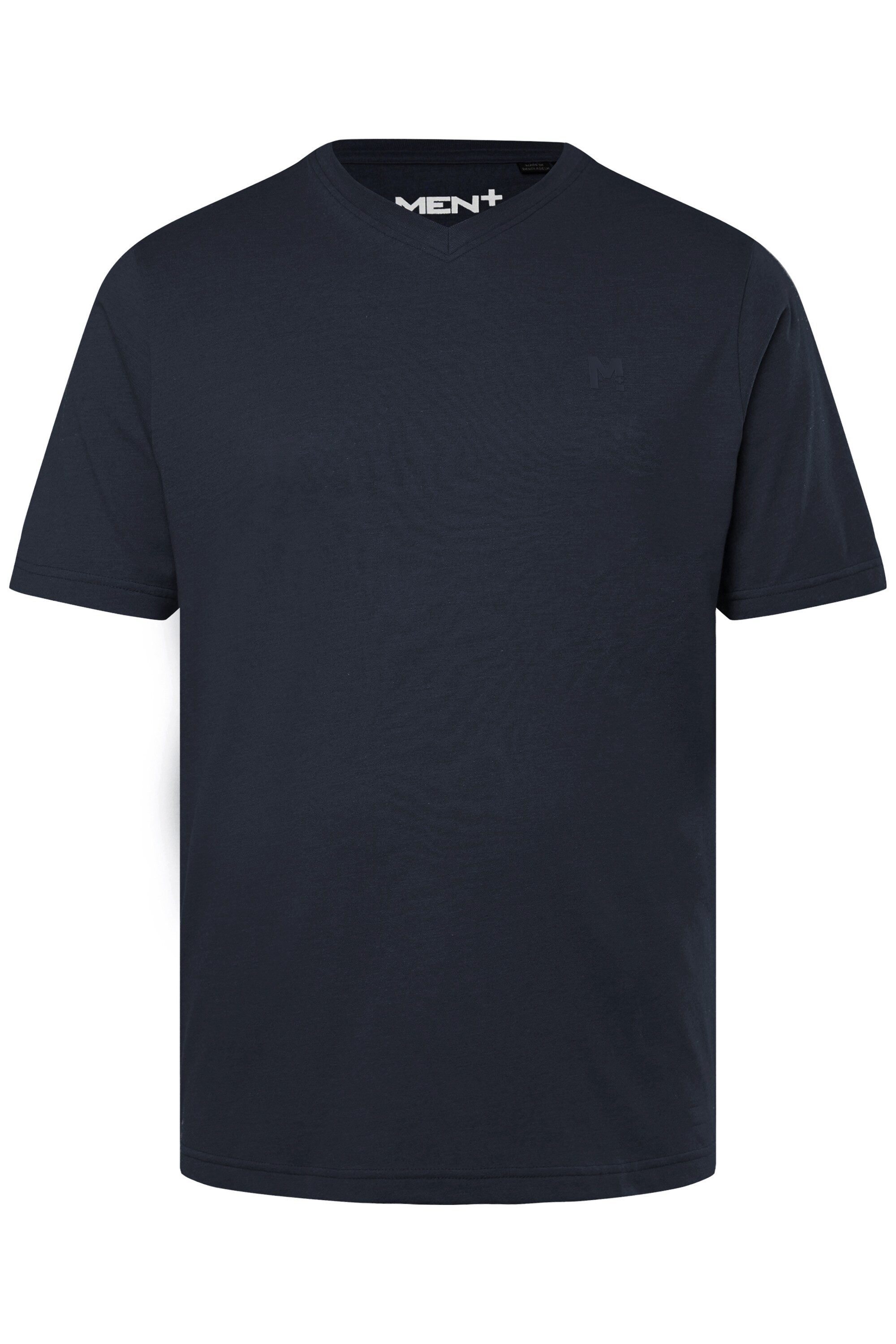 Men Plus T-Shirt Men+ T-Shirt Basic Halbarm V-Ausschnitt bis 8 XL günstig online kaufen
