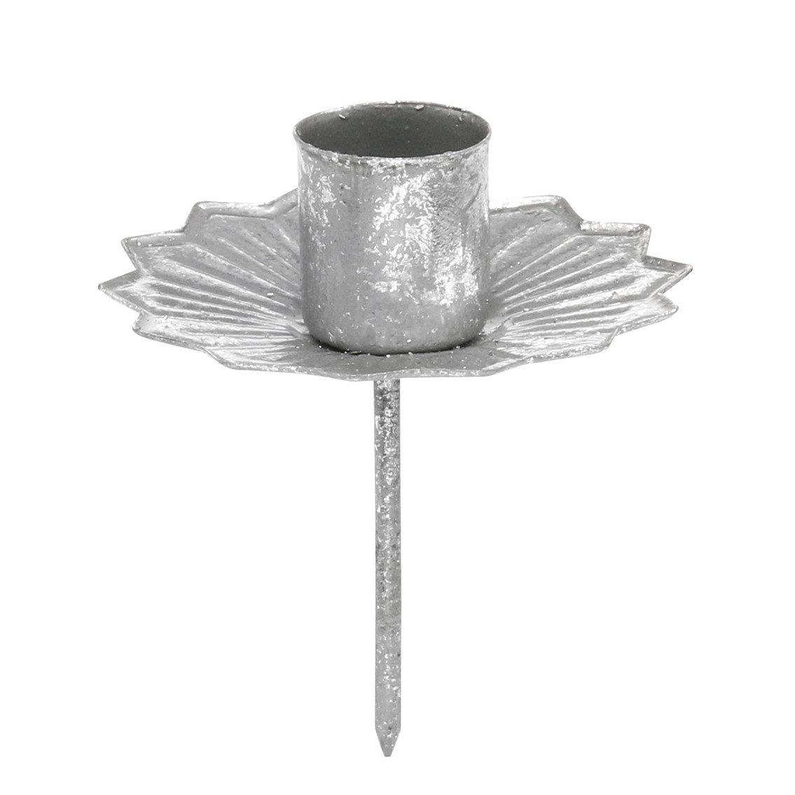 Viana Kerzenhalter Spitzkerzenhalter Silbern Antik Ø7cm günstig online kaufen