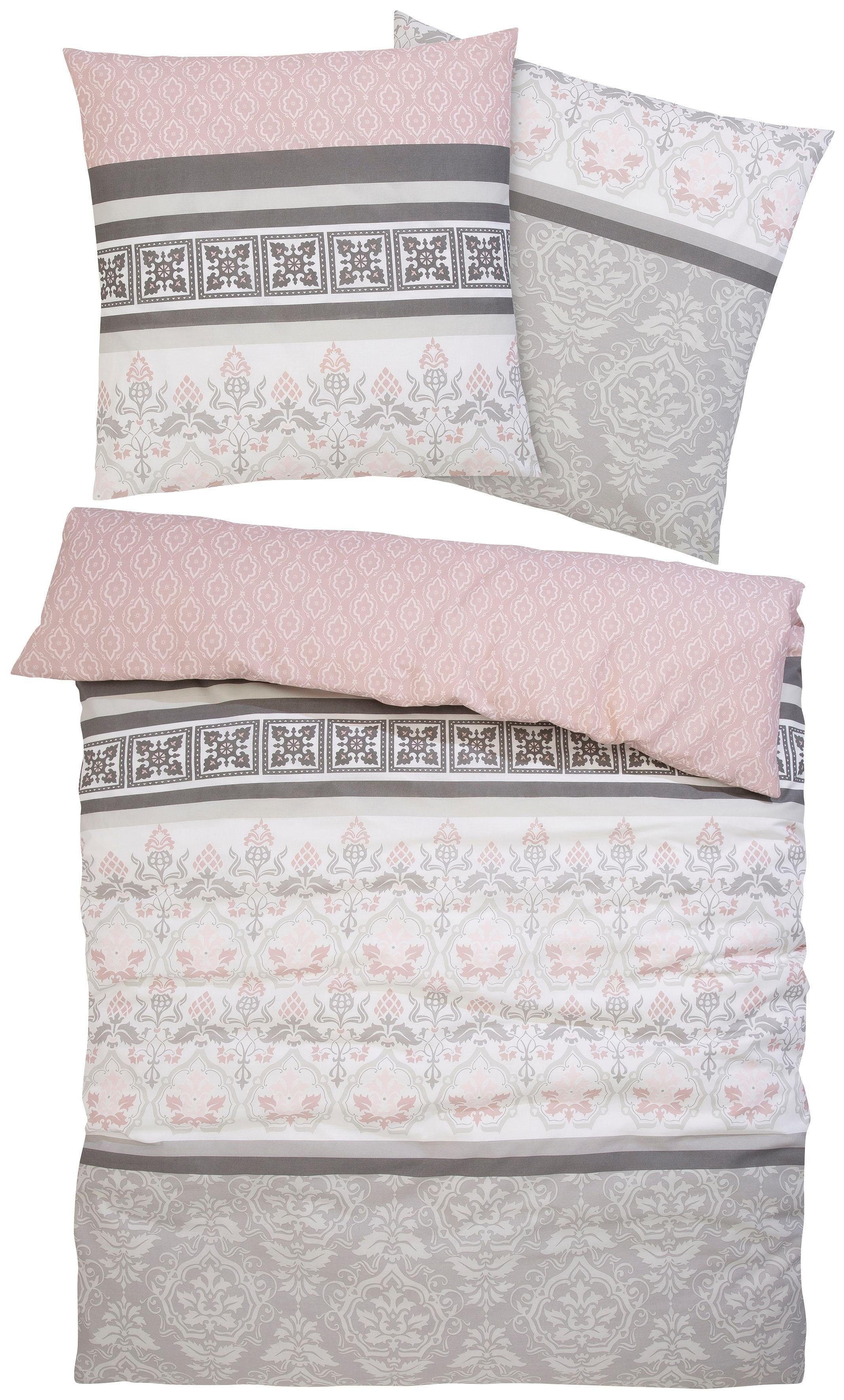 OTTO home Bettwäsche Cremona in Gr. 135x200, 155x220 cm u.a. Bettwäsche-Set mit Ornamenten, Biber, 3 teilig, romantische Bettwäsche in …