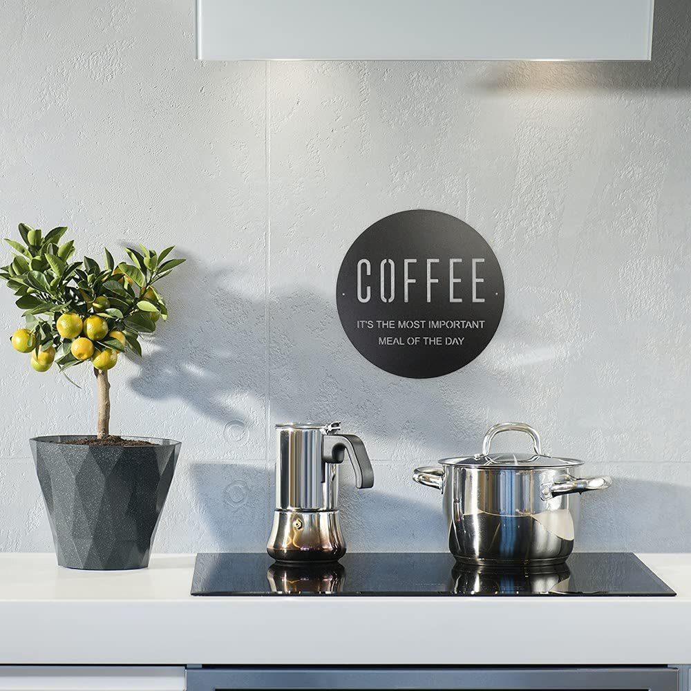 Metall - rund, Metallschild auf FalkonHome Coffee Wanddeko Wanddekoobjekt Kaffee FH