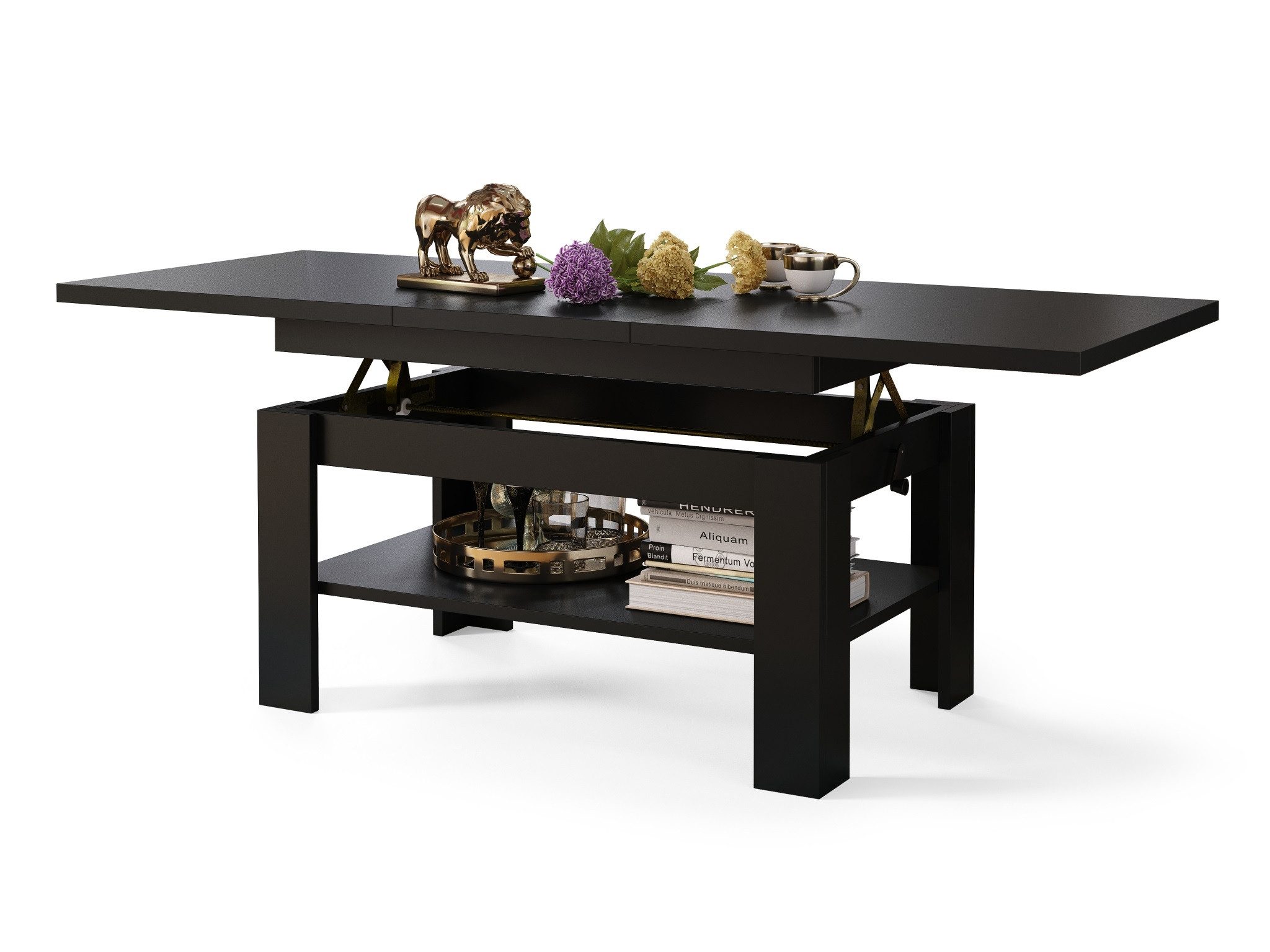 designimpex Couchtisch Design Rio stufenlos höhenverstellbar günstig online kaufen