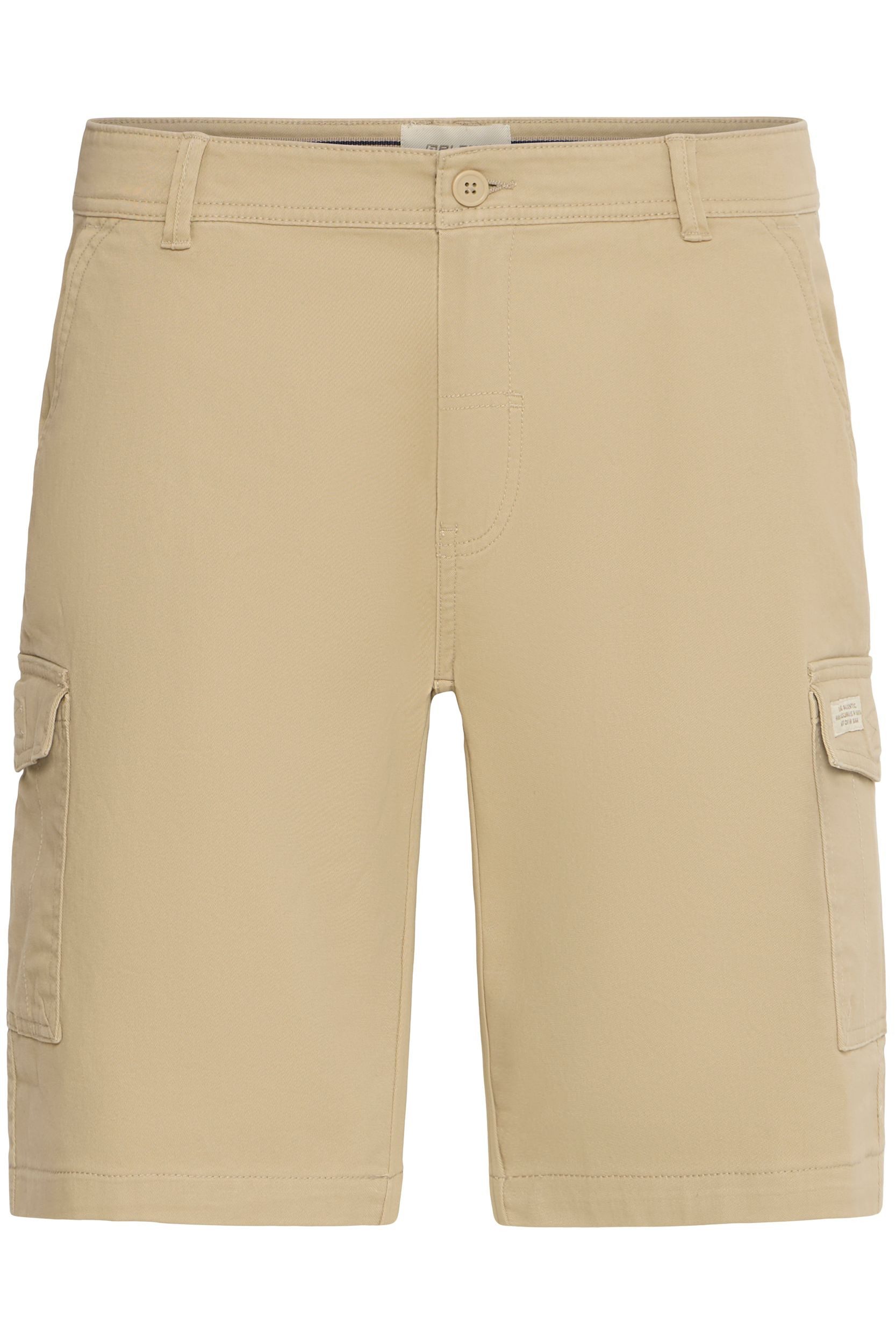 Blend Cargoshorts Cargotaschen Zip Fly Normale Bundhöhe für Herren (1-tlg) Baumwolle Normal Fit Einfarbig atmungsaktiv Reißverschluss