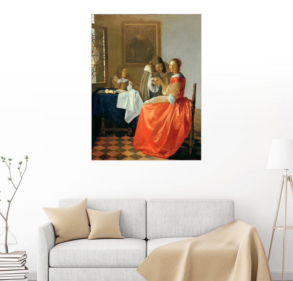 Posterlounge Wandbild Jan Vermeer »Das Mädchen mit dem Weinglas« online kaufen OTTO Posterlounge Wandbild Jan Vermeer »Das Mädchen mit dem Weinglas« online kaufen OTTO