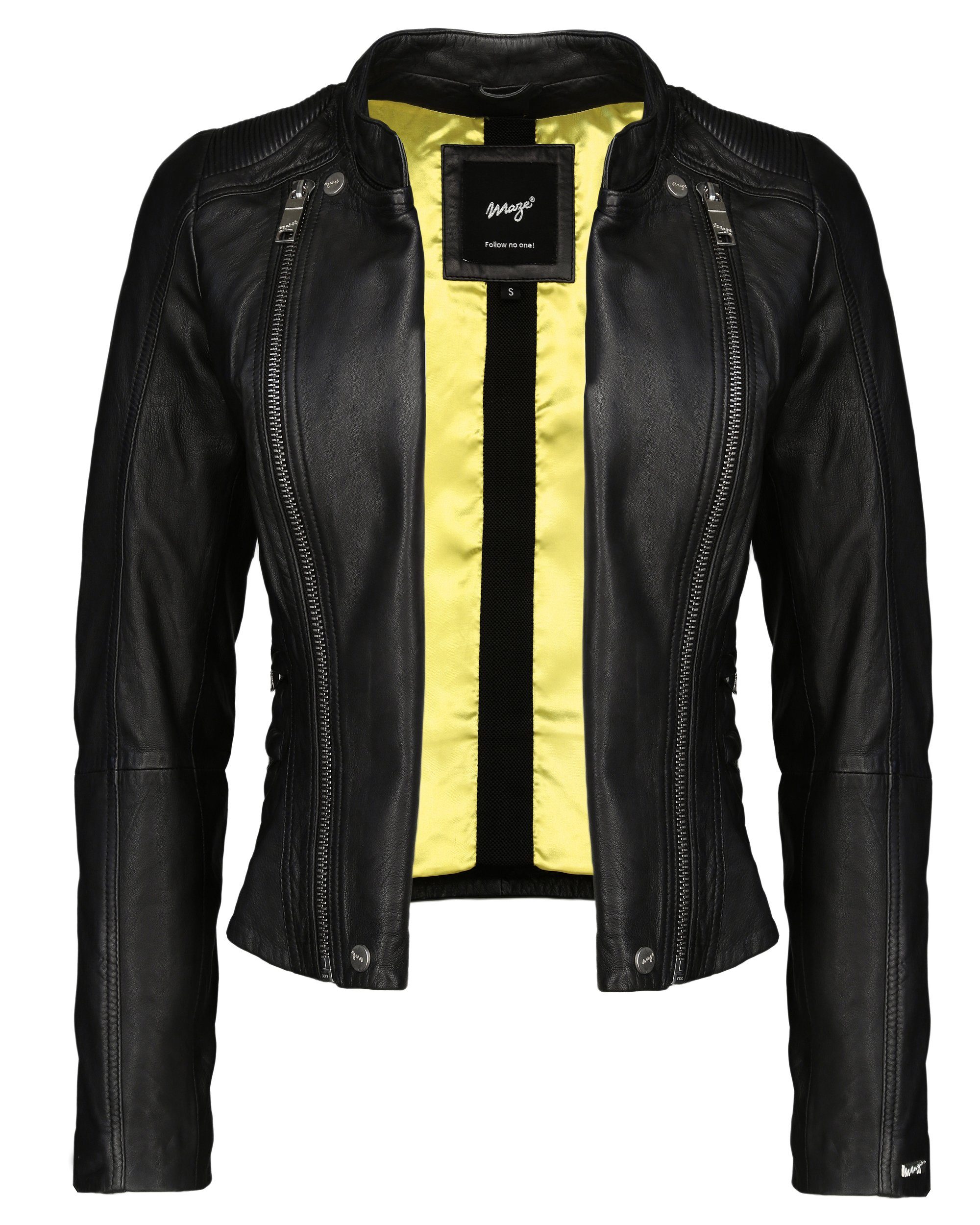 Lederjacke Maze Chrystal black