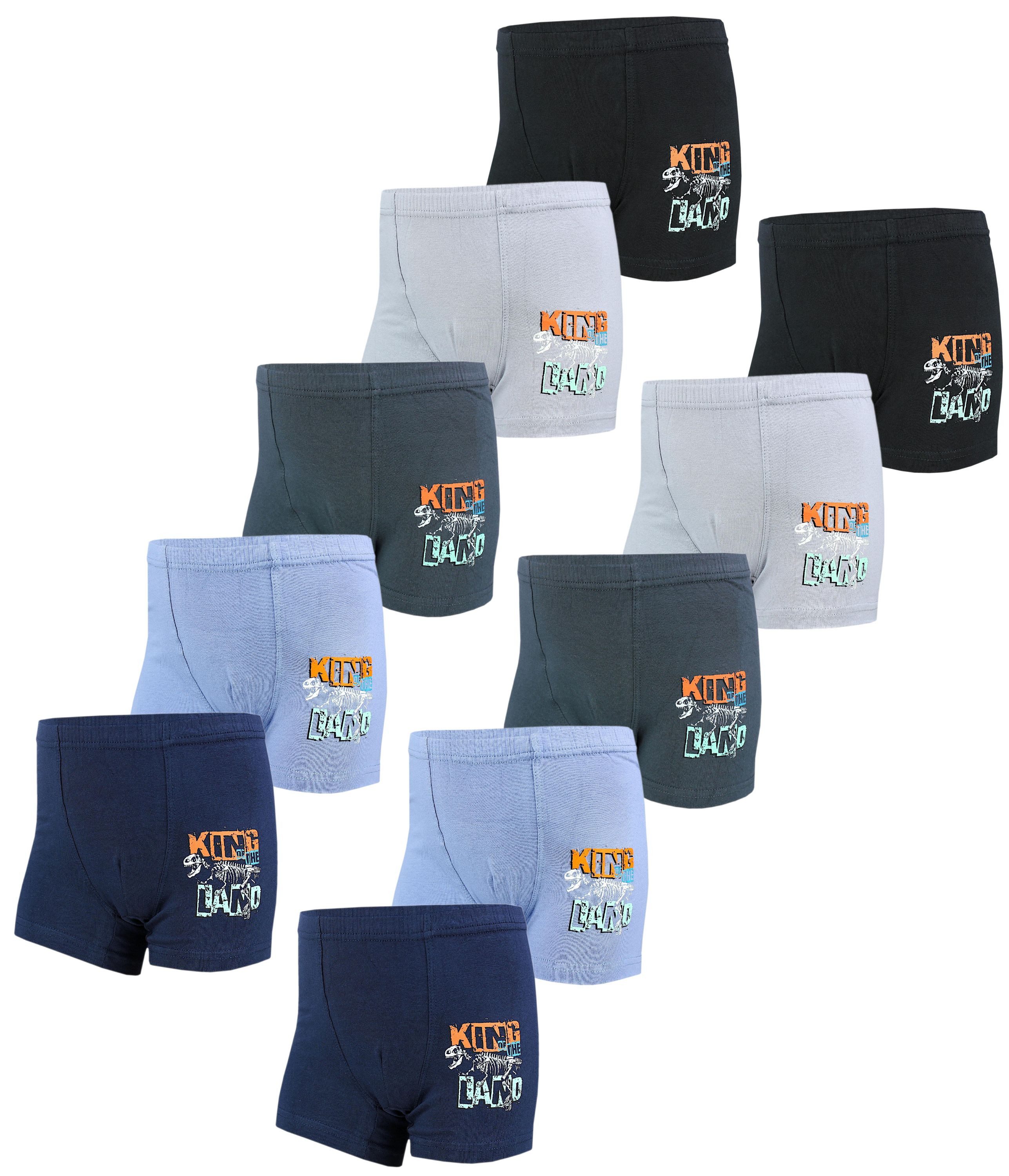 TupTam Boxershorts Jungen Boxershorts Unterhose Kinder Boxer Unterwäsche 10er / 5er Pack