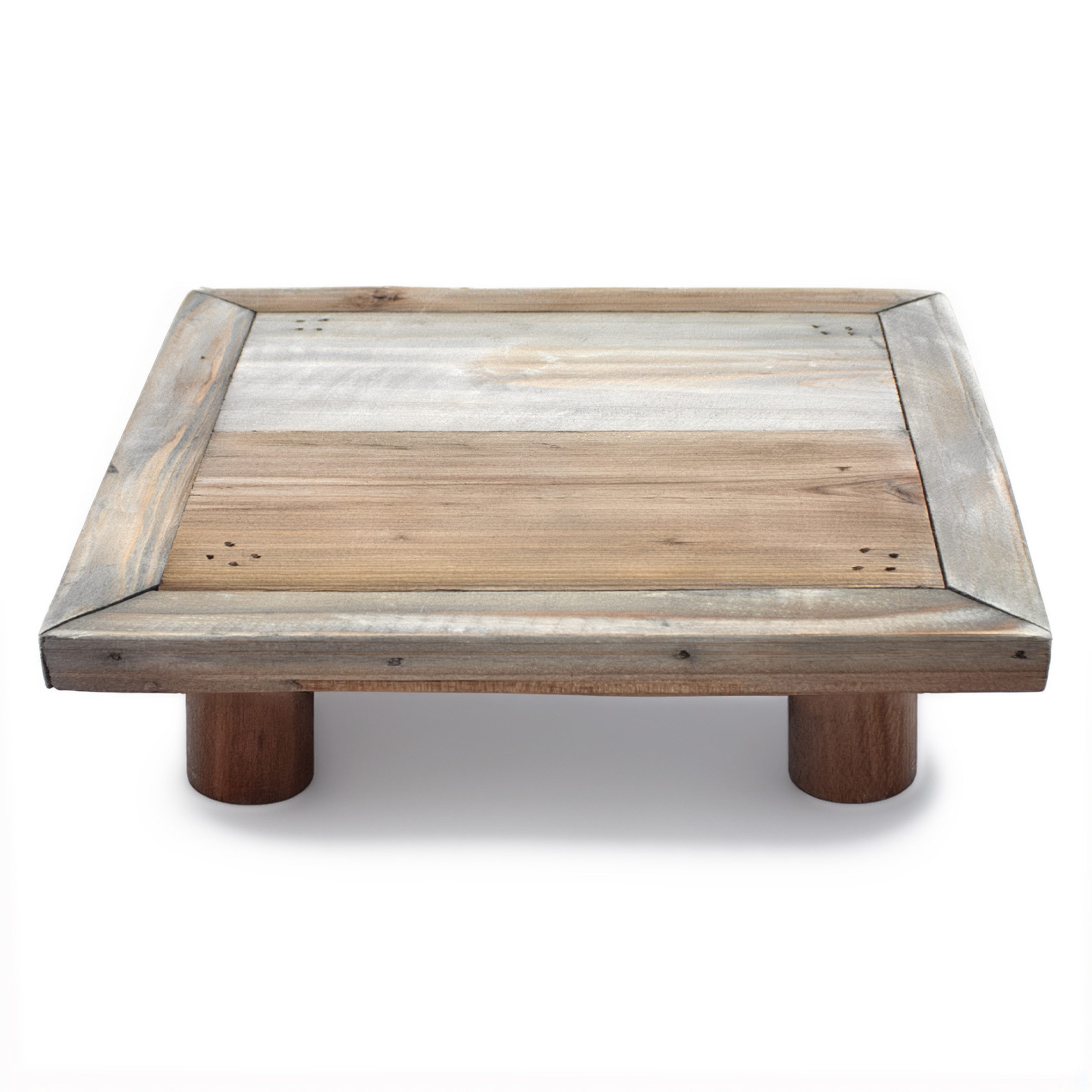 Spetebo Blumenhocker Deko Blumenteller natur - mit 4 Füßen (Anzahl, 1 St., Stück), ideal als Blumenständer