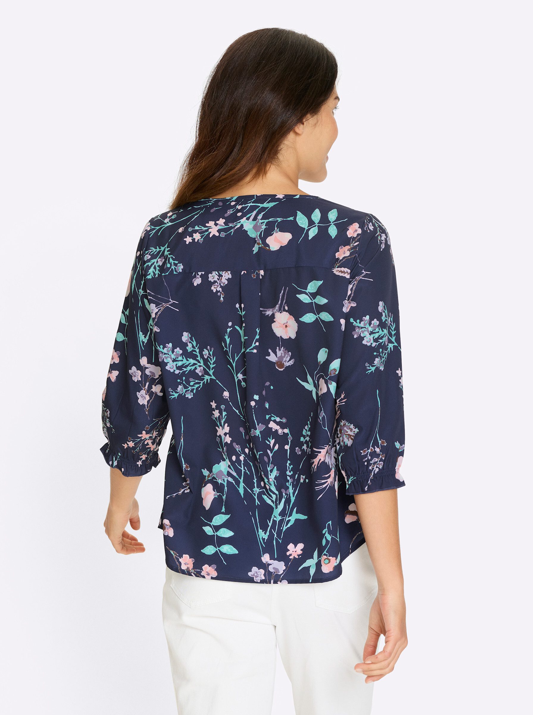 Sieh an! Klassische Bluse Schlupf-Bluse günstig online kaufen
