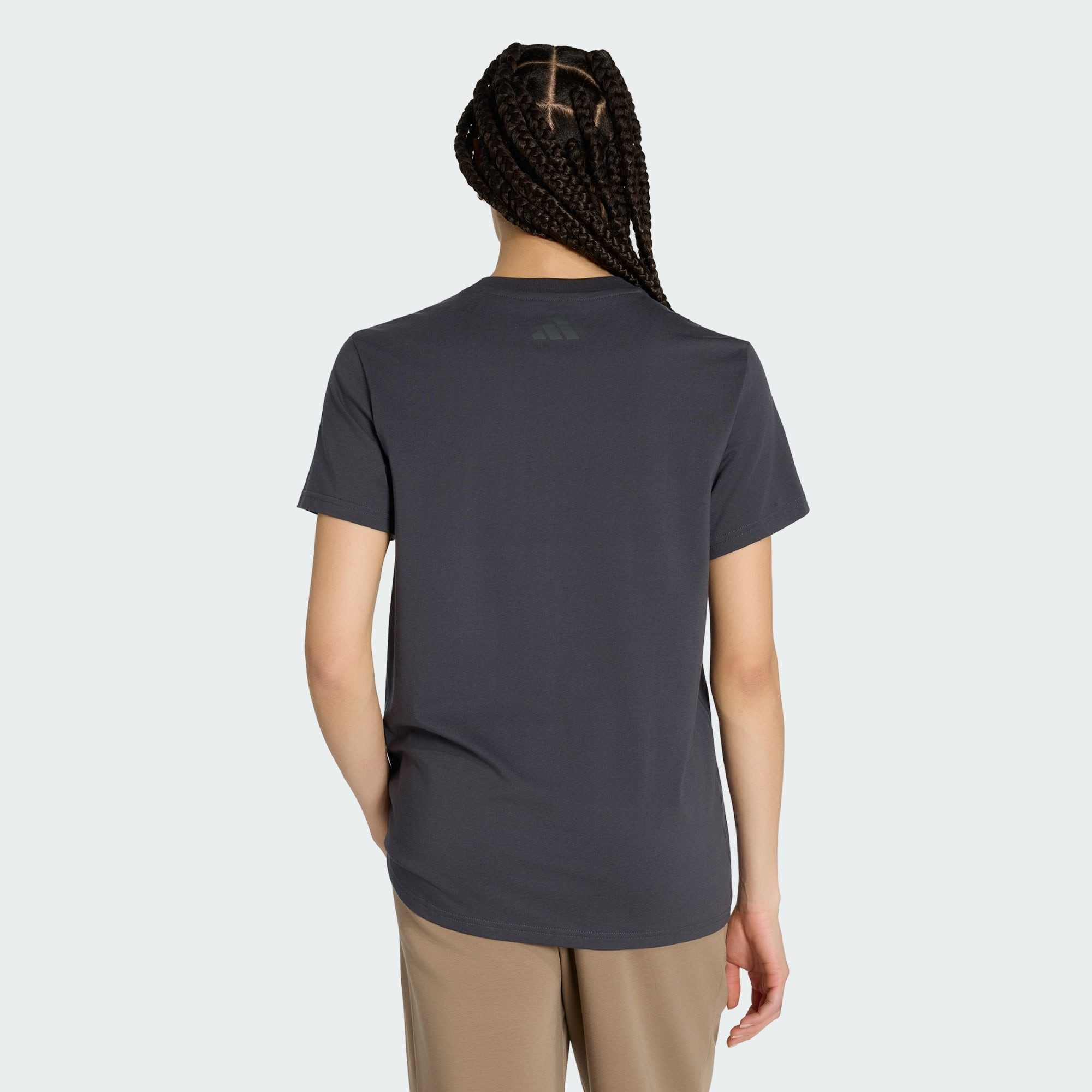 adidas Sportswear T-Shirt LOCKER GESCHNITTENES FLORAL GRAFIK T-SHIRT 2 (1-tlg)