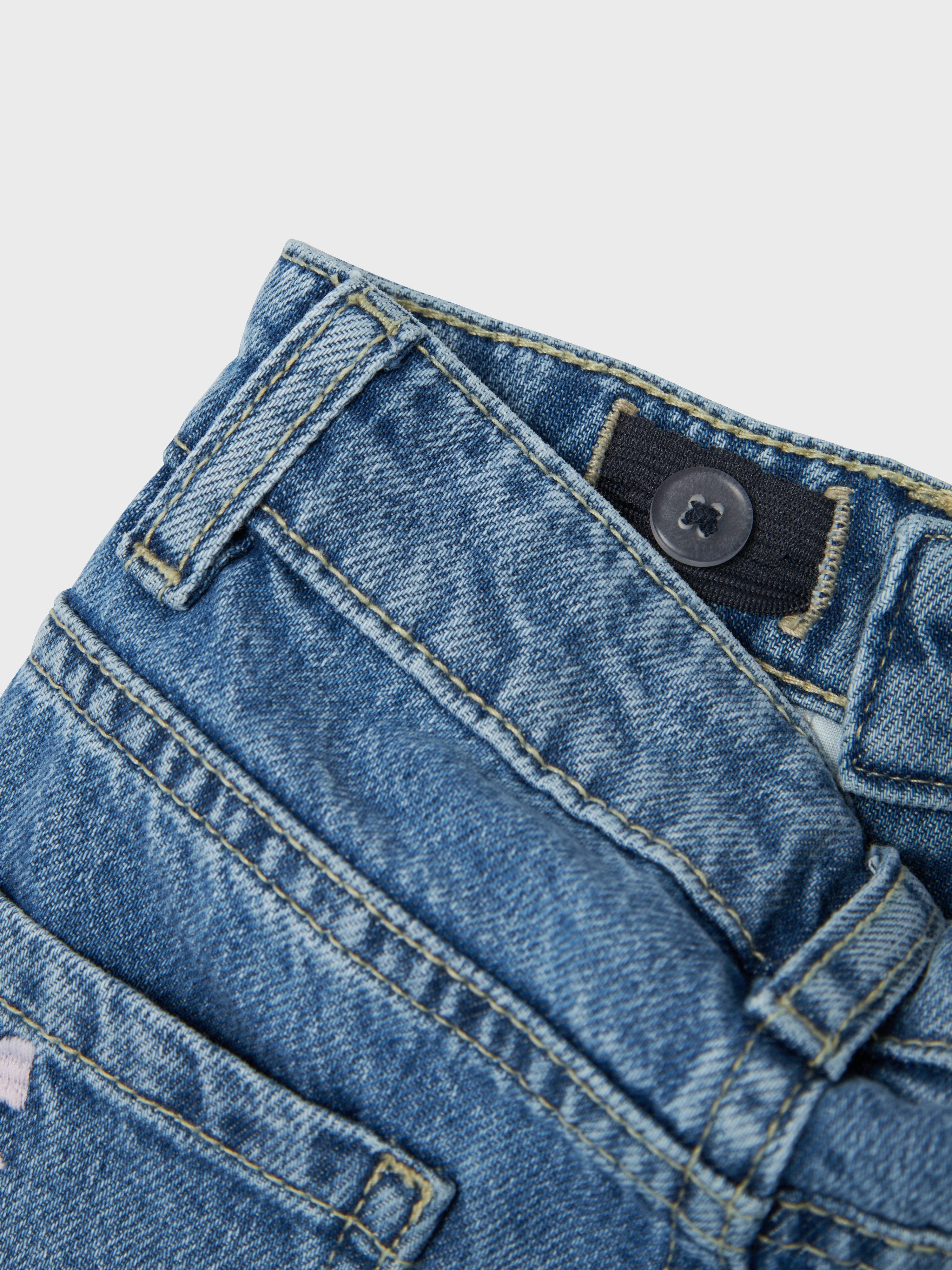 Name It Mom-Jeans NMFBELLA MOM EMB JEANS 3285-BE NOOS – Bild 4 von 5