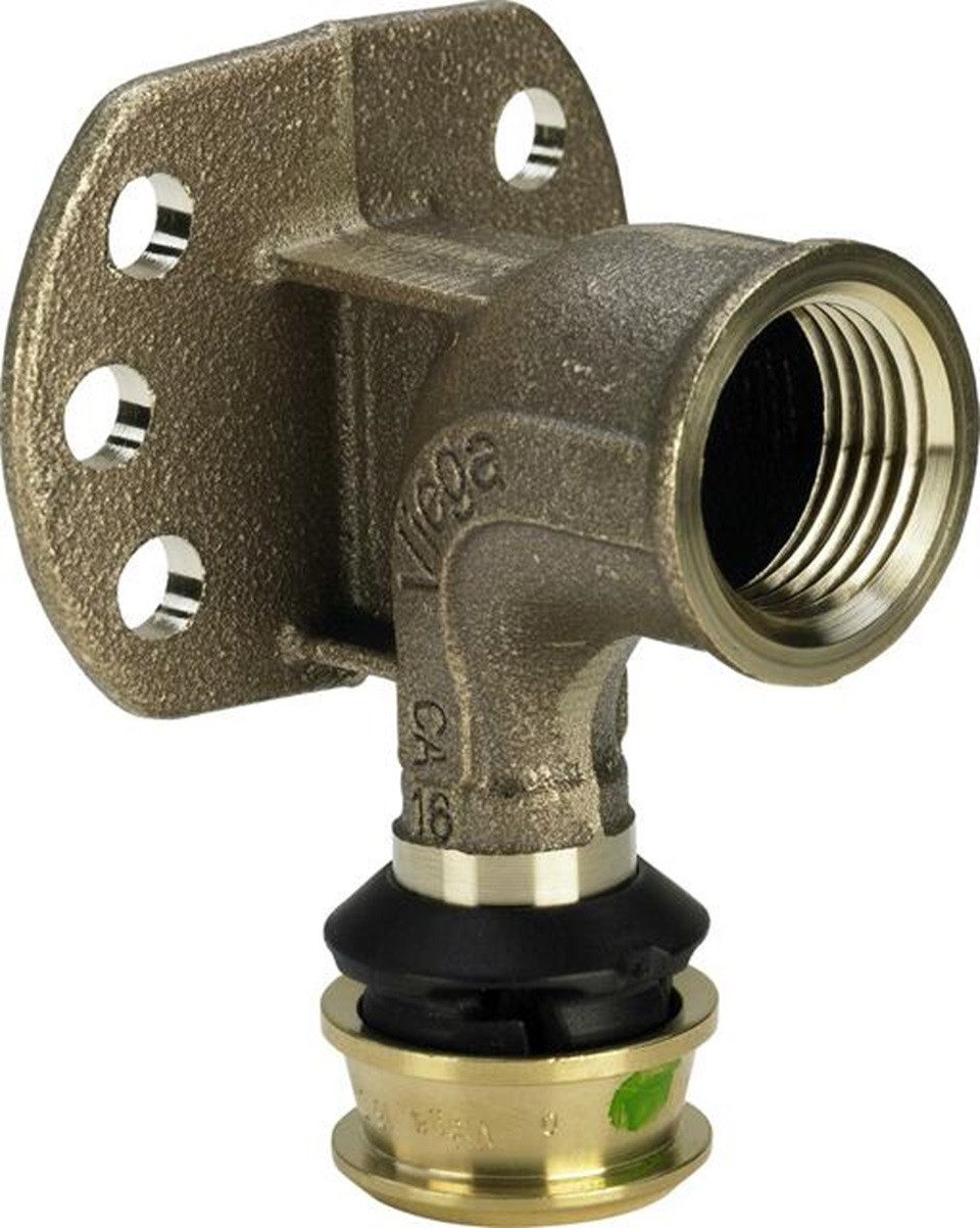 Viega Wandhalter VIEGA Wandscheibe RAXOFIX 5325.5 16mm x 1/2" IG Rotguss, (1-St)