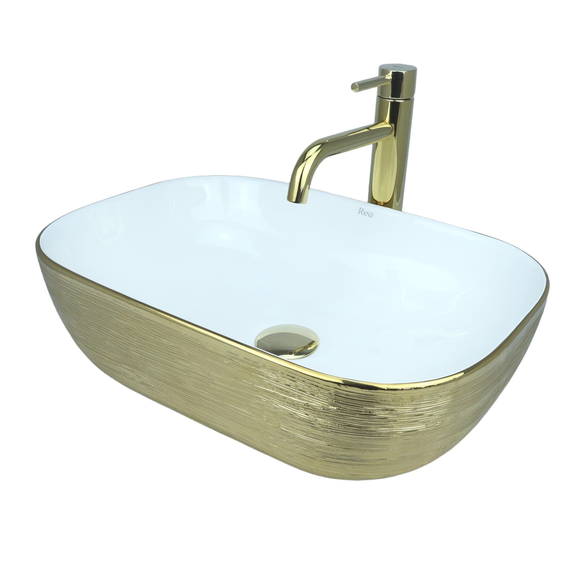 GTM Design Aufsatzwaschbecken BELINDA Modern Waschbeckenm Oval
