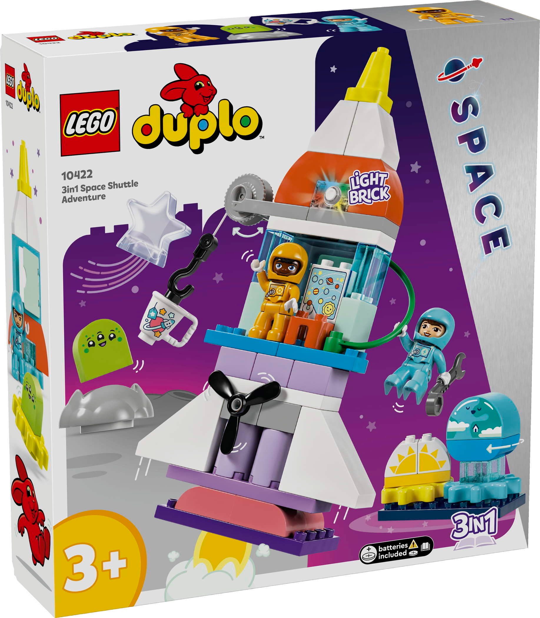 DUPLO® Town 3-in-1-Spaceshuttle für viele Abenteuer 58 Teile 10422 Spielbausteine