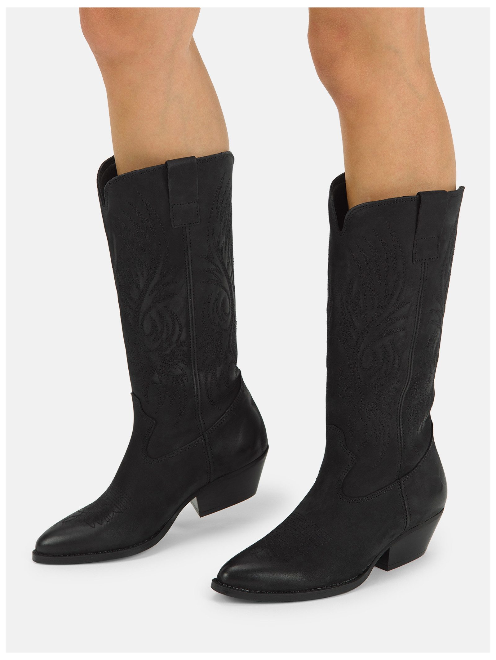 Felmini Stiefel Nubukleder . Bikerboots