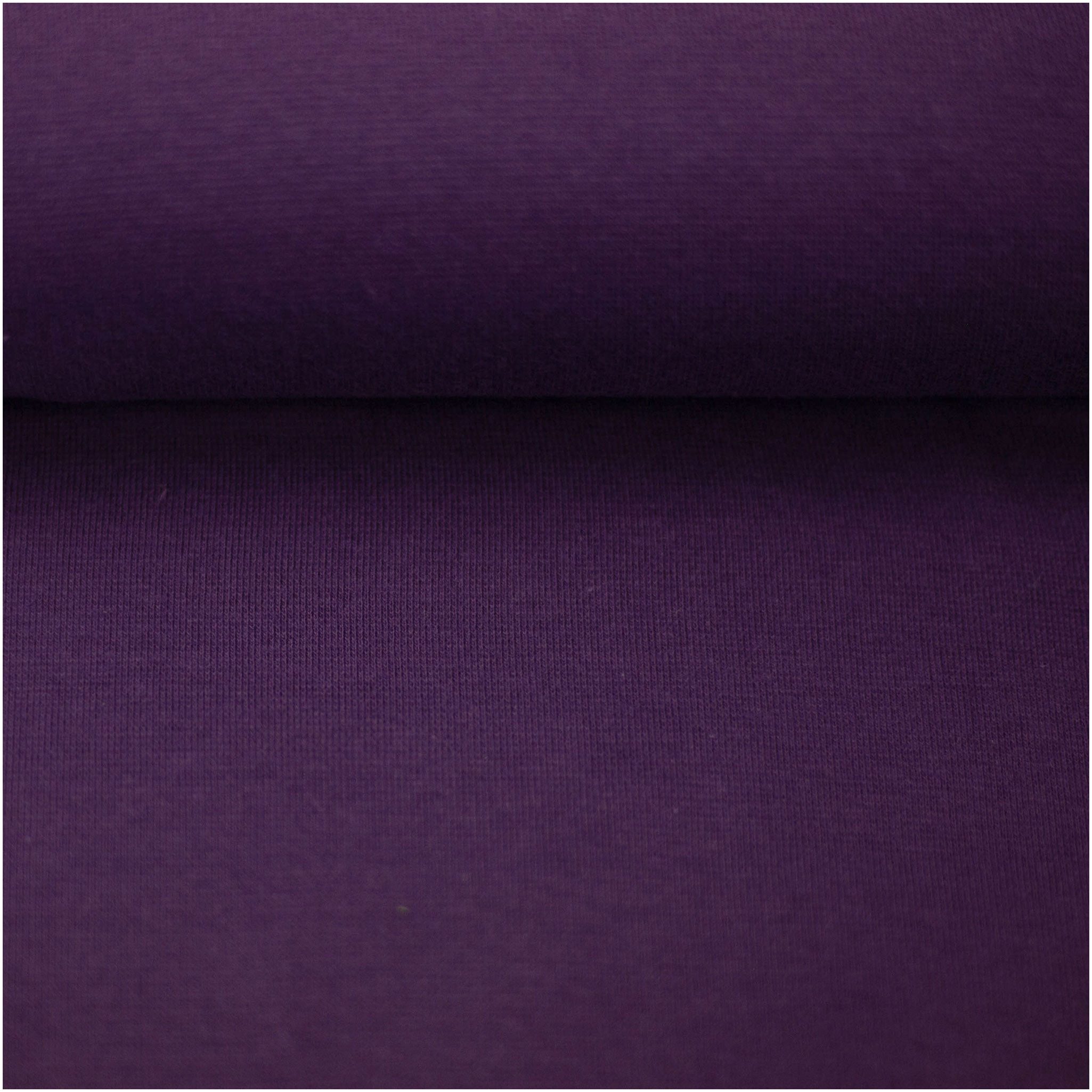 maDDma Stoff Bündchenstoff Schlauchware 50(100)cm extrabreit ab 25cm Jersey, lila
